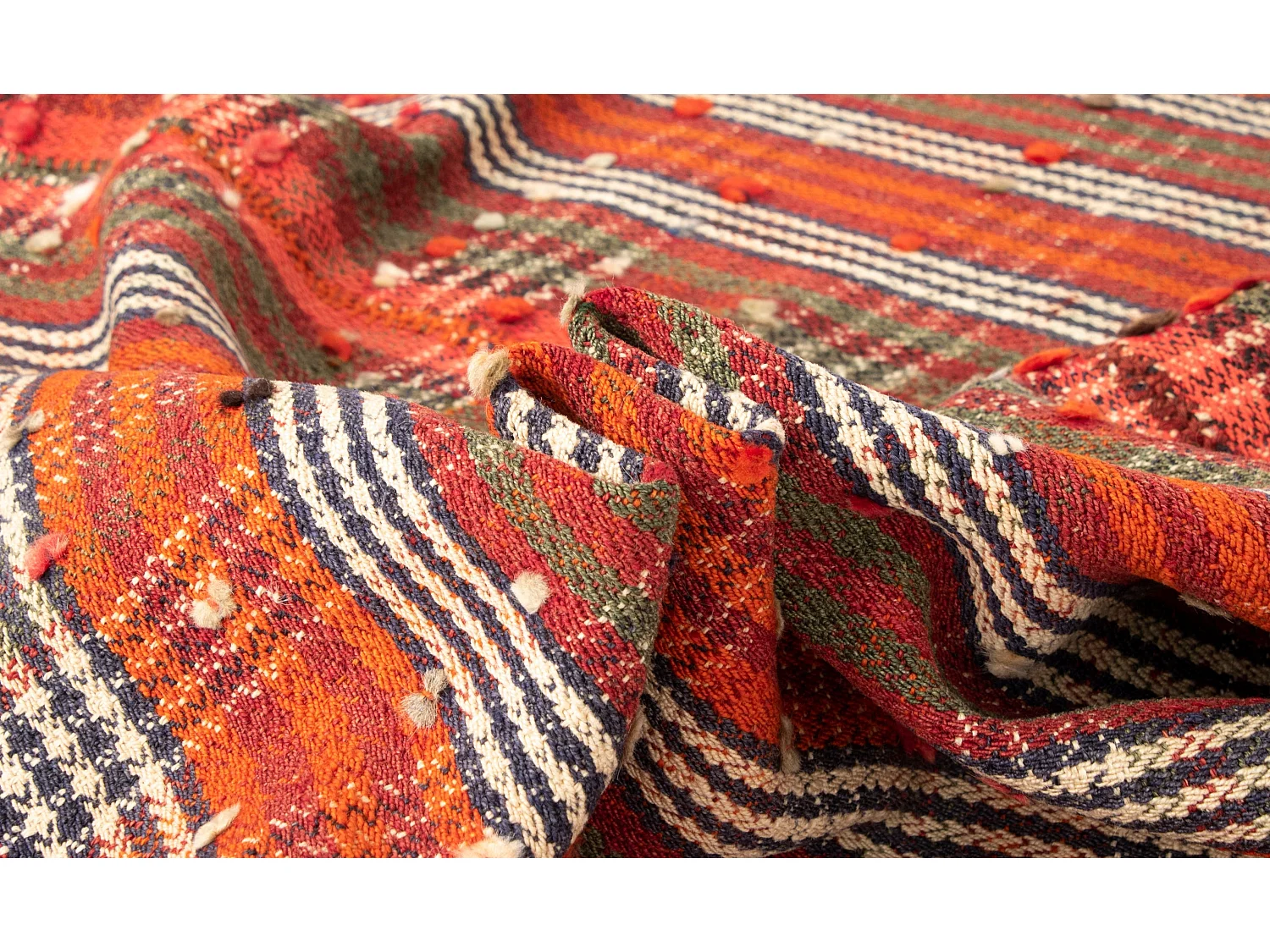 Wollteppich 175x234 Orange Jajim