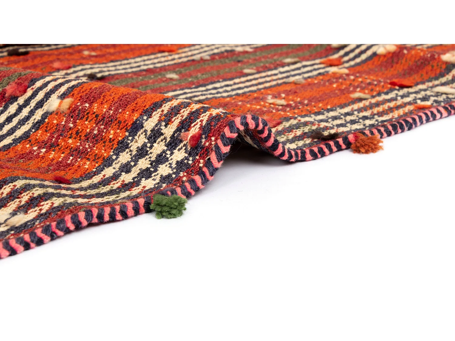 Tapis de laine 175x234 orange Jajim