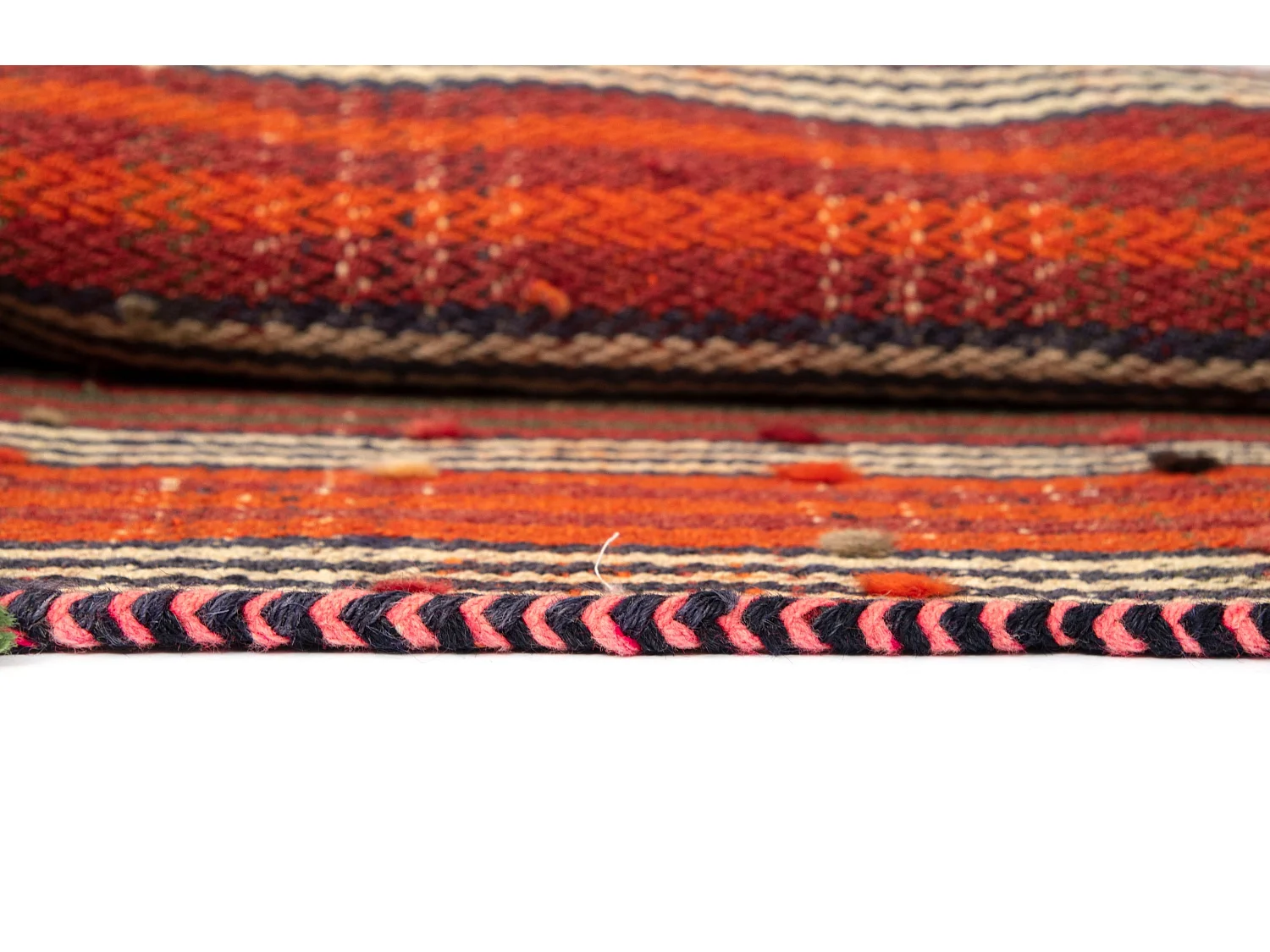 Tapis de laine 175x234 orange Jajim