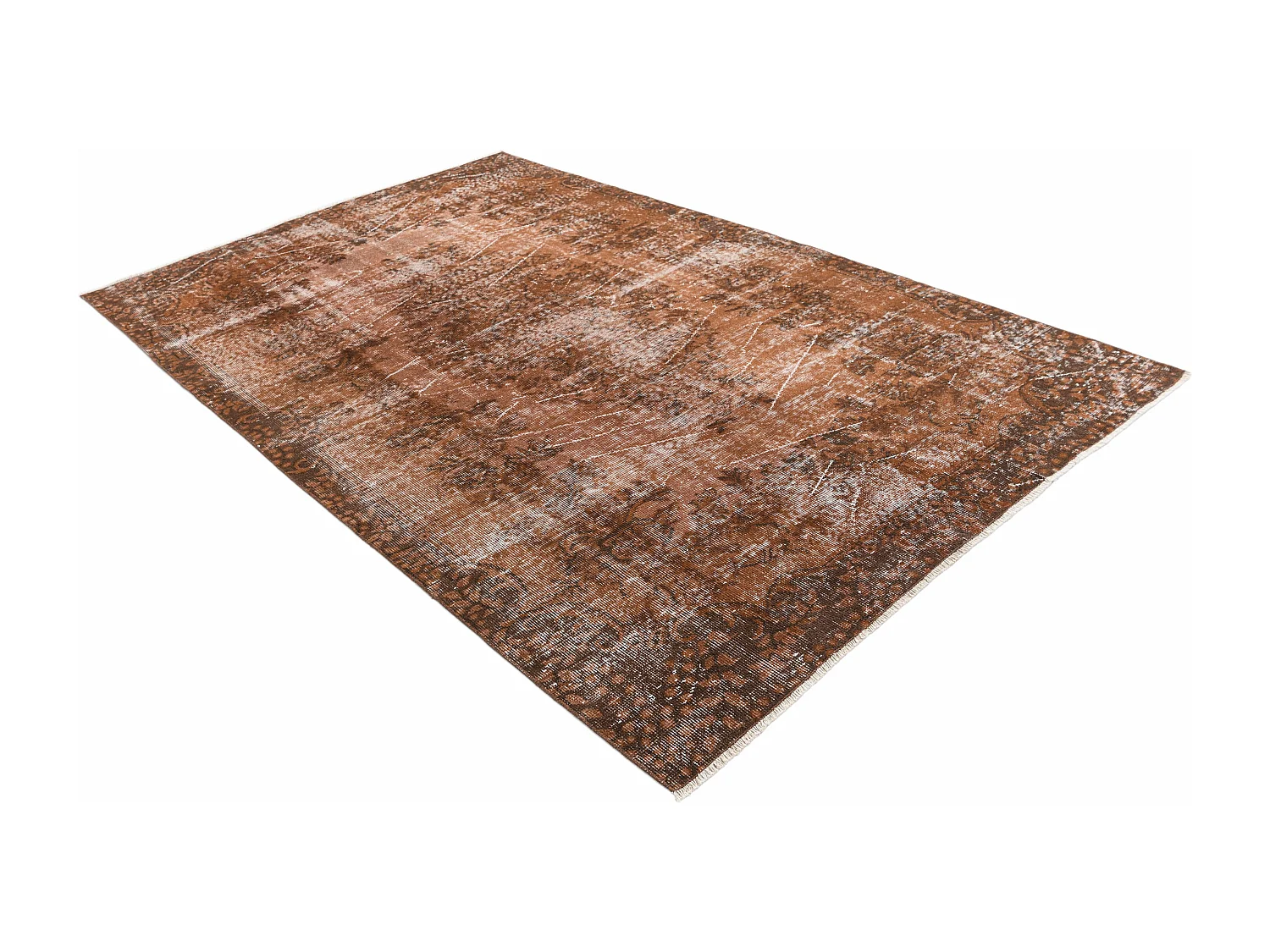 Tapis de laine 175x249 brun Ultra Vintage