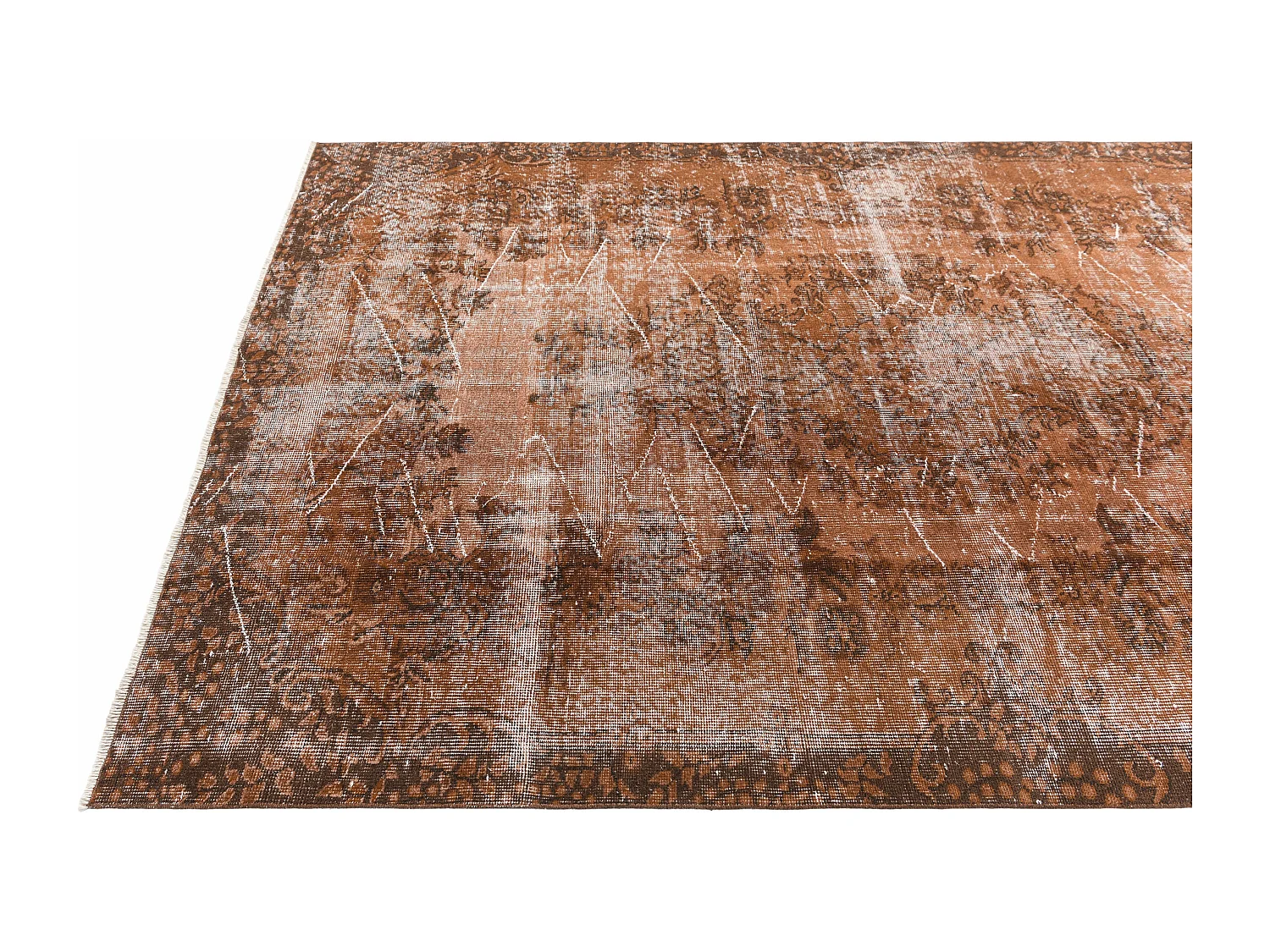 Tapis de laine 175x249 brun Ultra Vintage