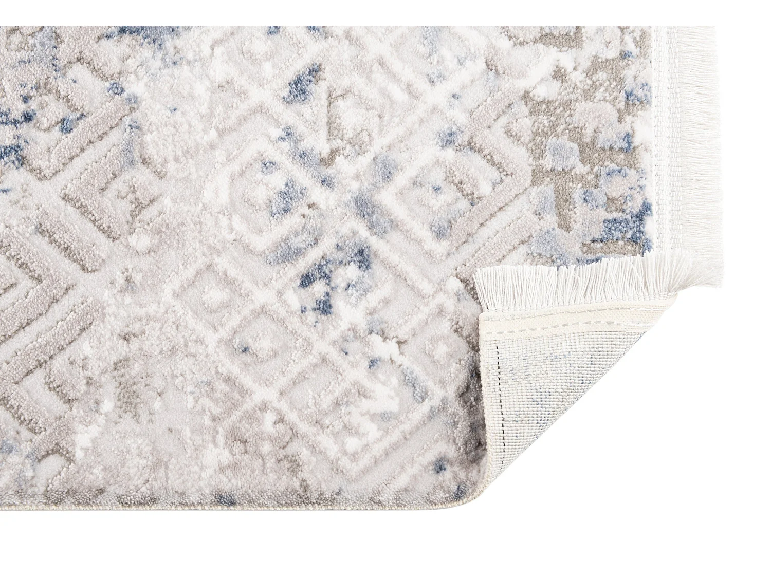 Tappeto 240x240 Blu Davos Fusion