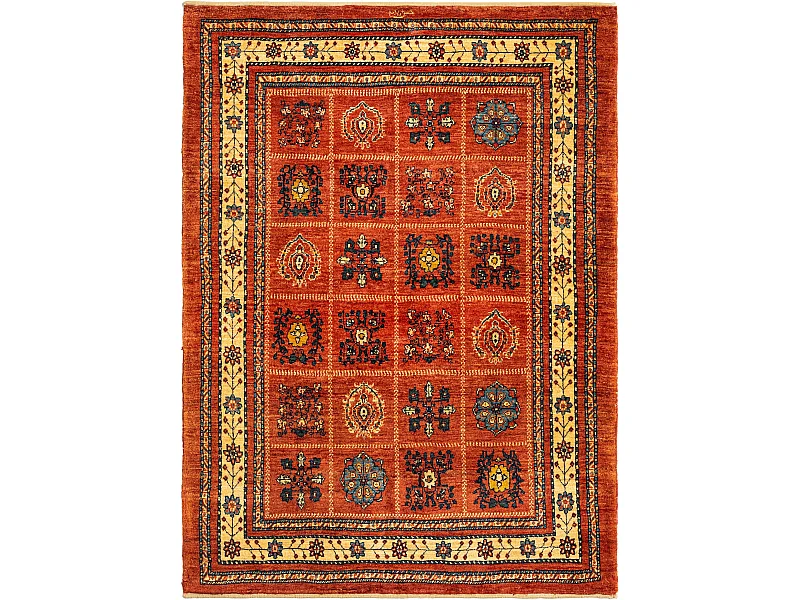 Tapis de laine 113x154 rouge Kashkuli