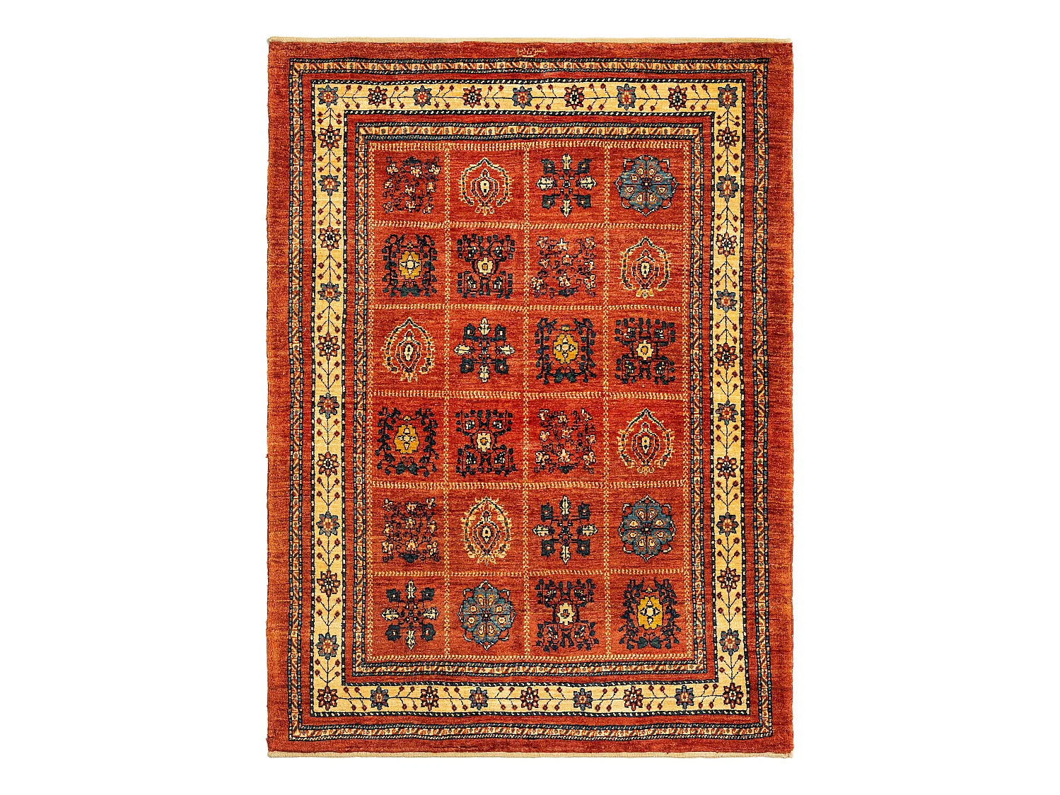 Tapis de laine 113x154 rouge Kashkuli
