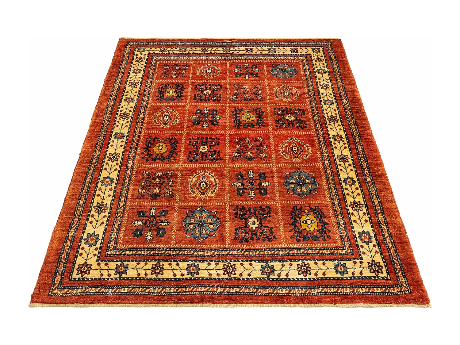 Tapis de laine 113x154 rouge Kashkuli
