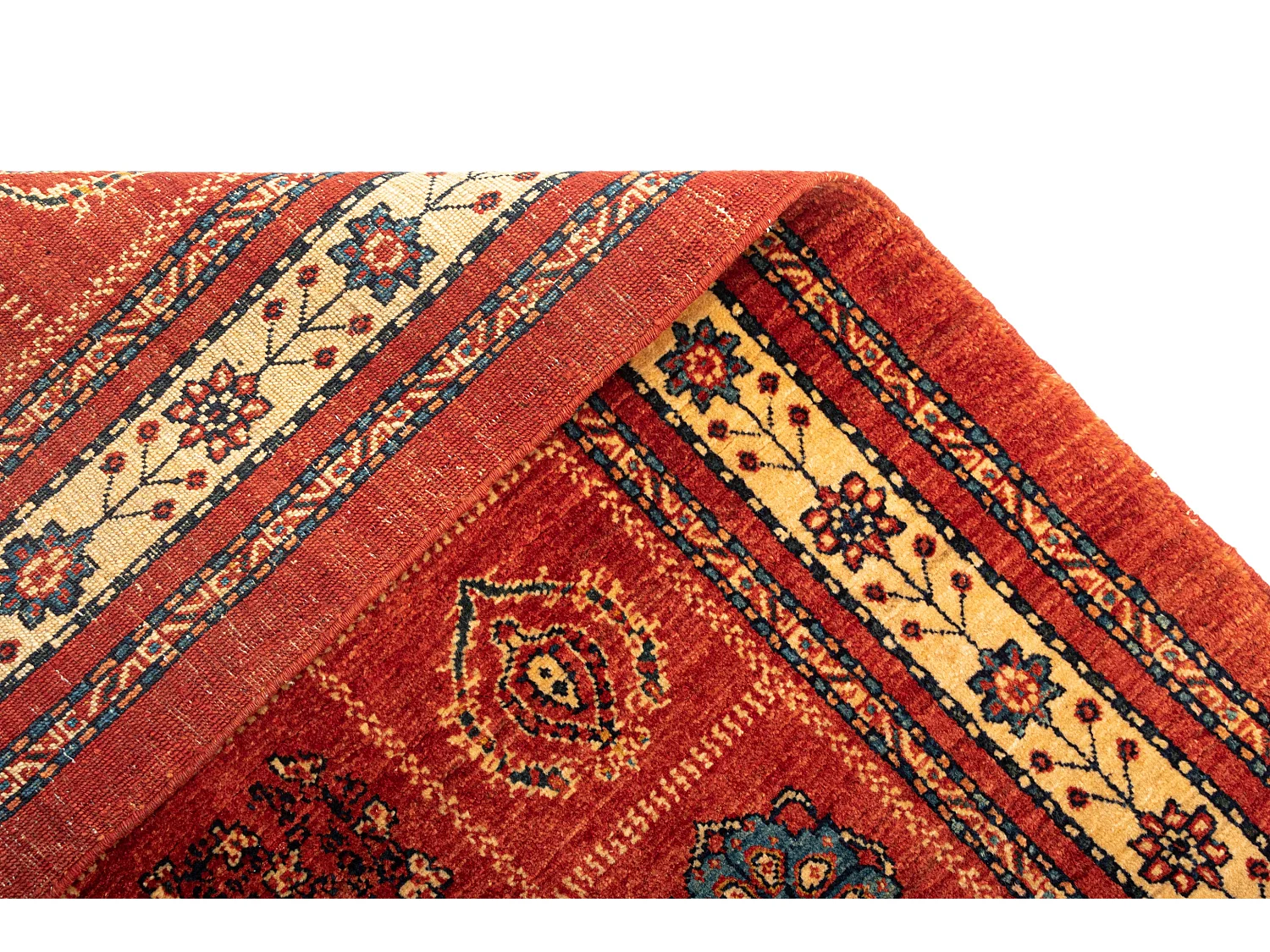 Tapis de laine 113x154 rouge Kashkuli