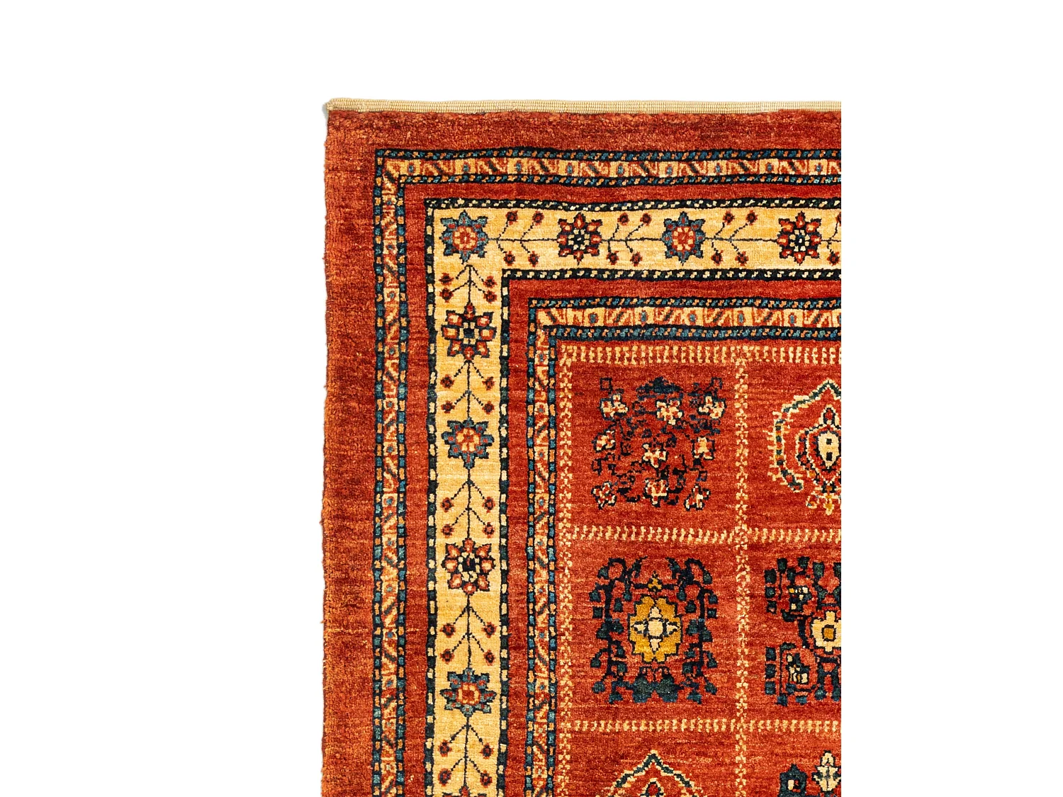 Tapis de laine 113x154 rouge Kashkuli