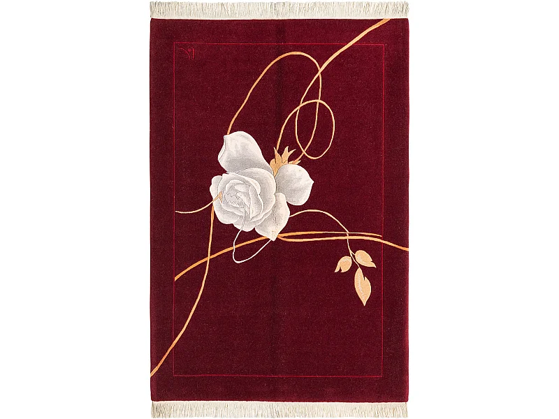 Tapis de laine 122x183 rouge Darya