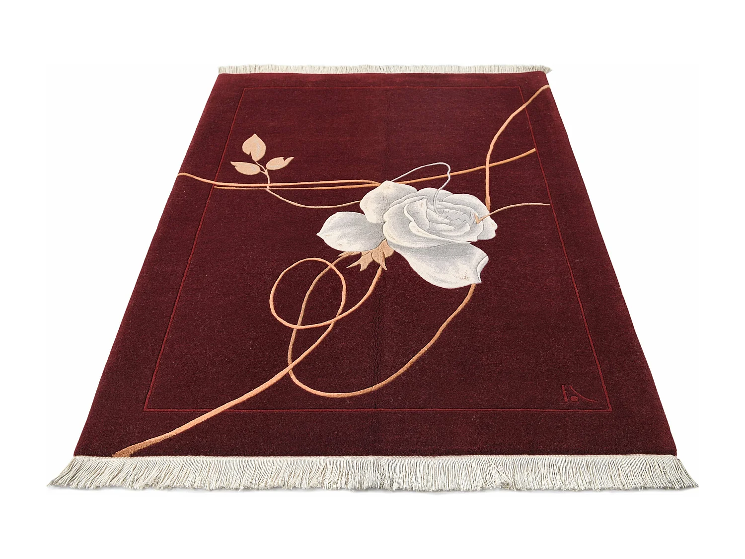 Tapis de laine 122x183 rouge Darya