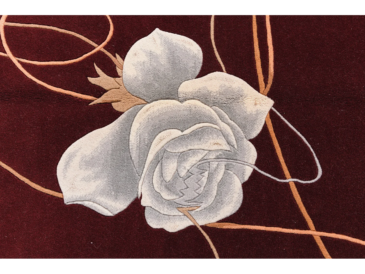 Tapis de laine 122x183 rouge Darya