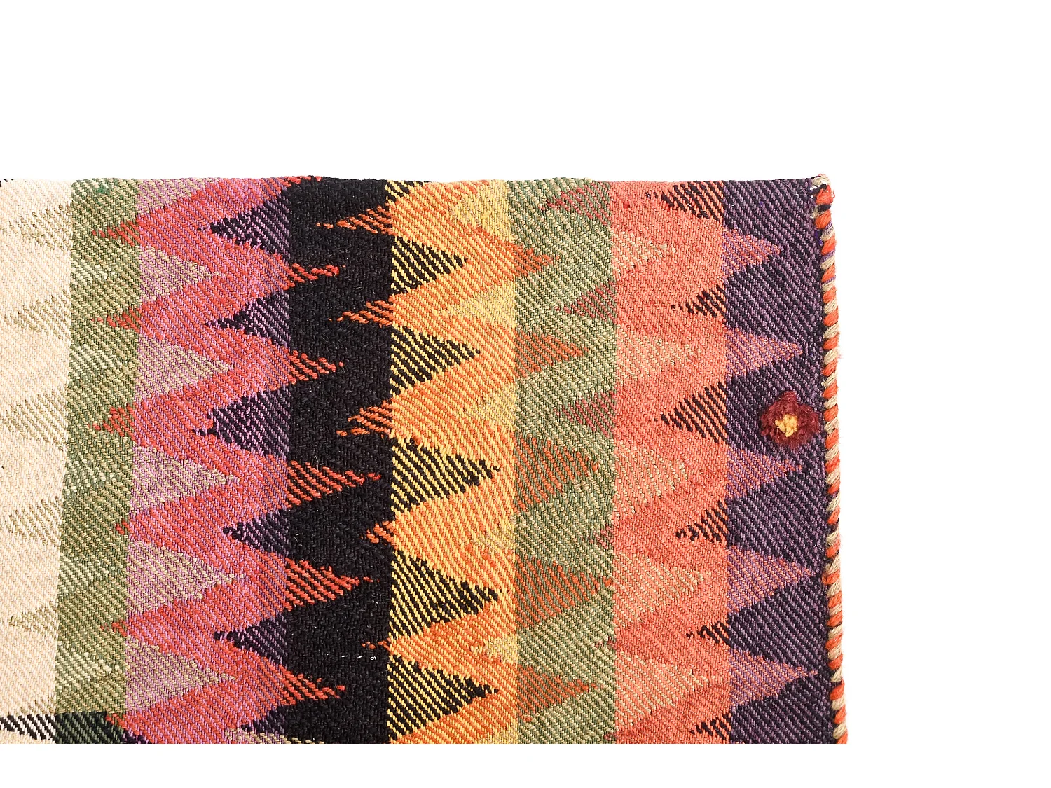 Tapis de laine 141x204 orange Jajim