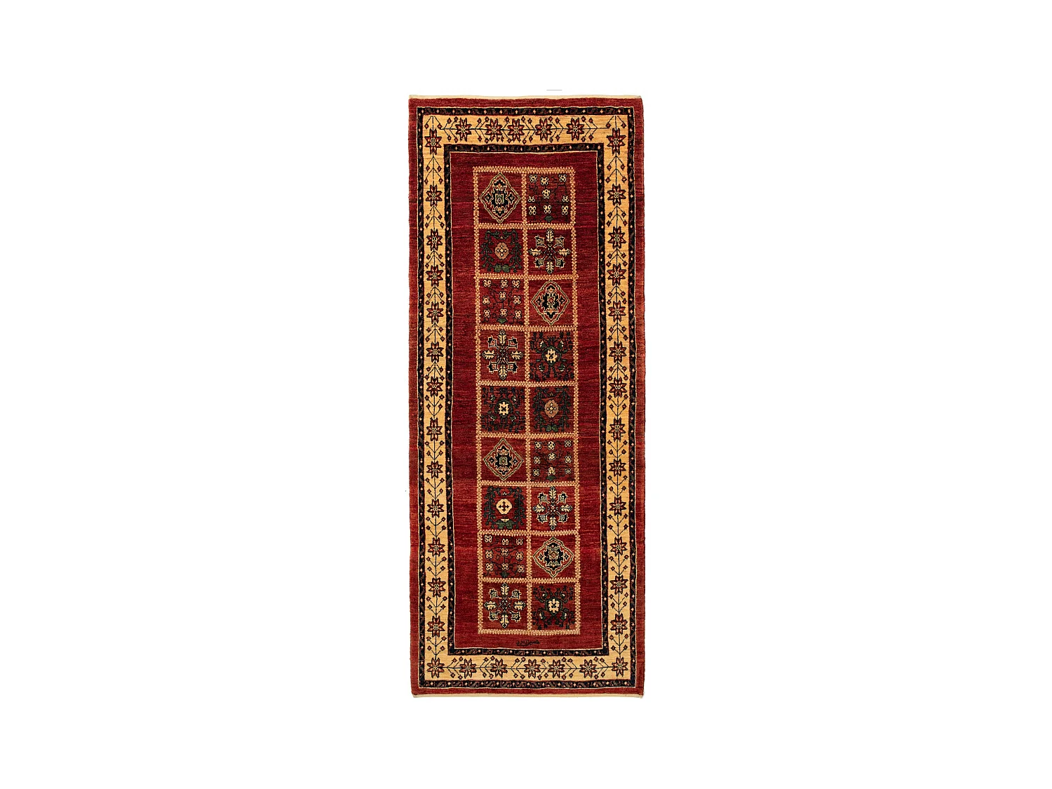 Tapis de couloir en laine 83x215 brun Kashkuli