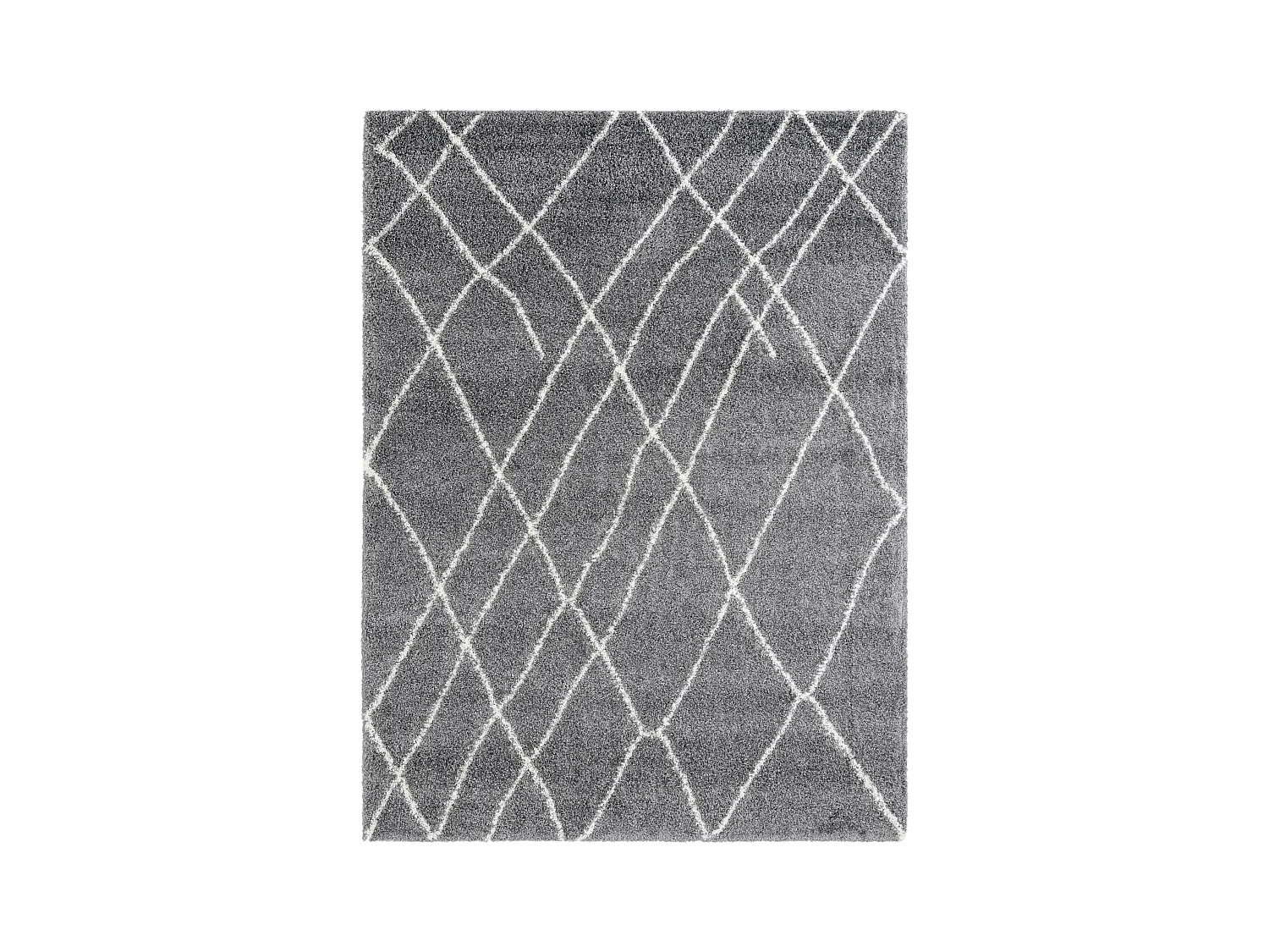 Tapis shaggy 160x245 gris pierre Lachen Fence