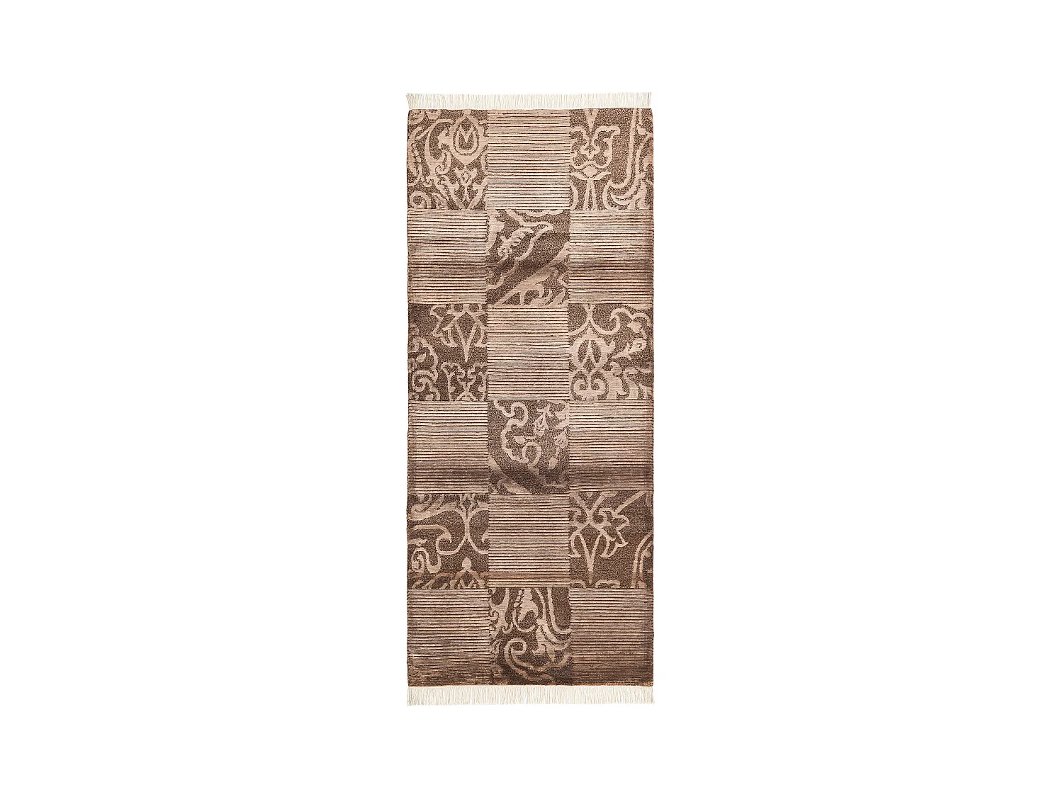 Tapis de couloir en laine 84x203 brun Darya
