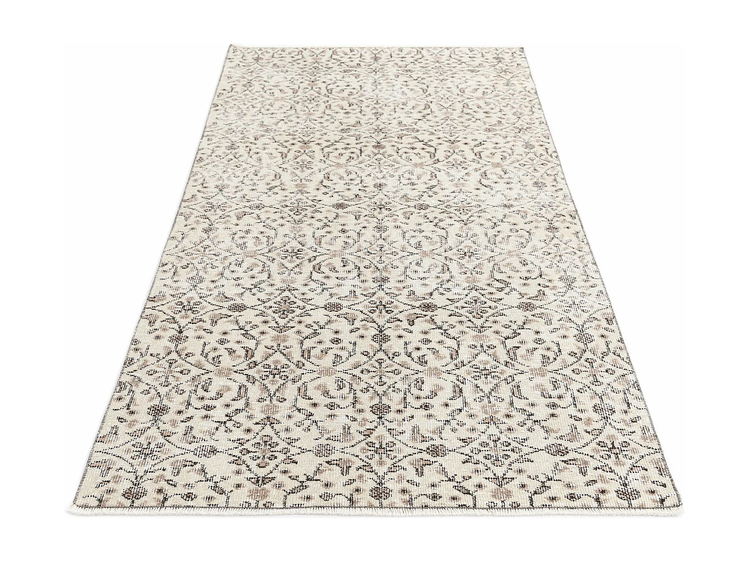 Tapis de laine 104x201 beige Ultra Vintage