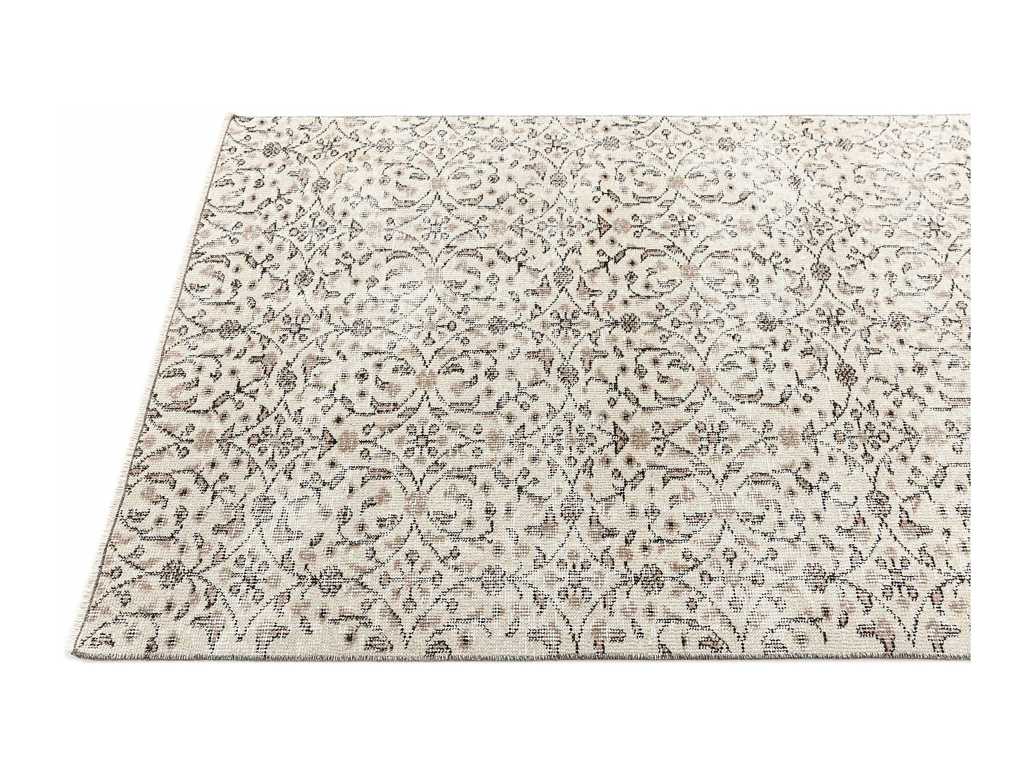 Tapis de laine 104x201 beige Ultra Vintage