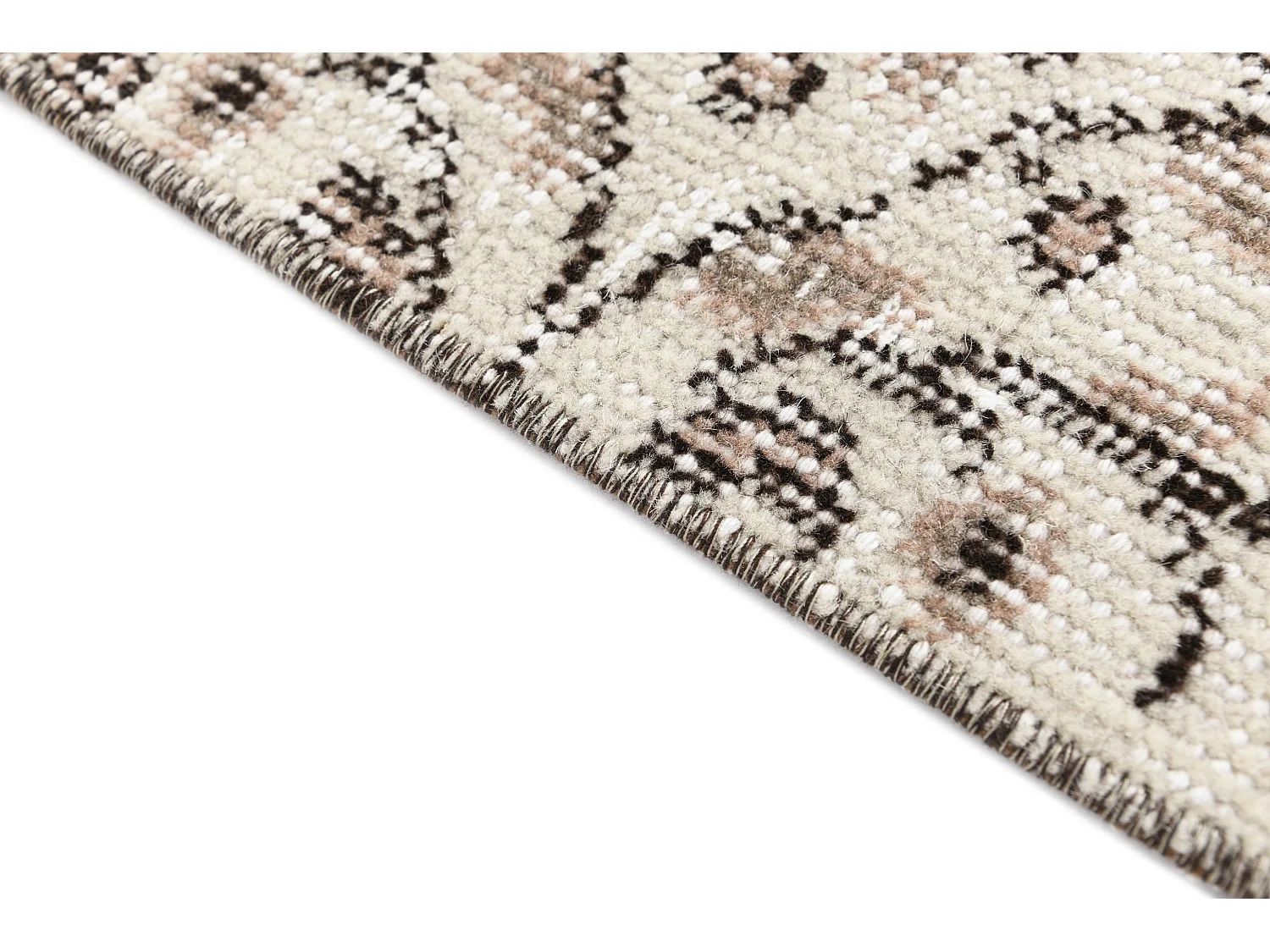 Tapis de laine 104x201 beige Ultra Vintage