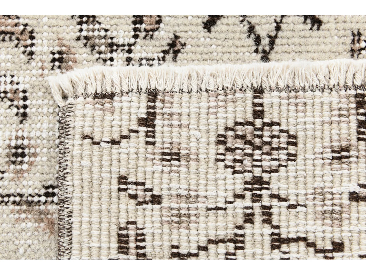 Tappeto in lana 104x201 beige Ultra Vintage