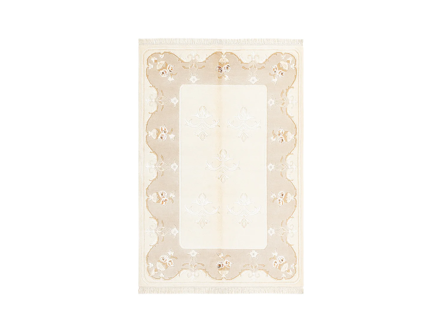 Tapis de laine 122x188 beige Darya