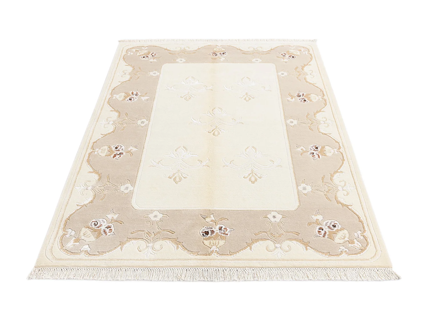 Wollteppich 122x188 Beige Darya