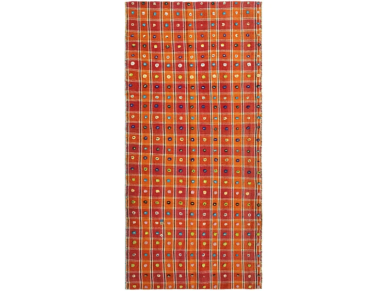 Wollteppich 128x272 Orange Jajim
