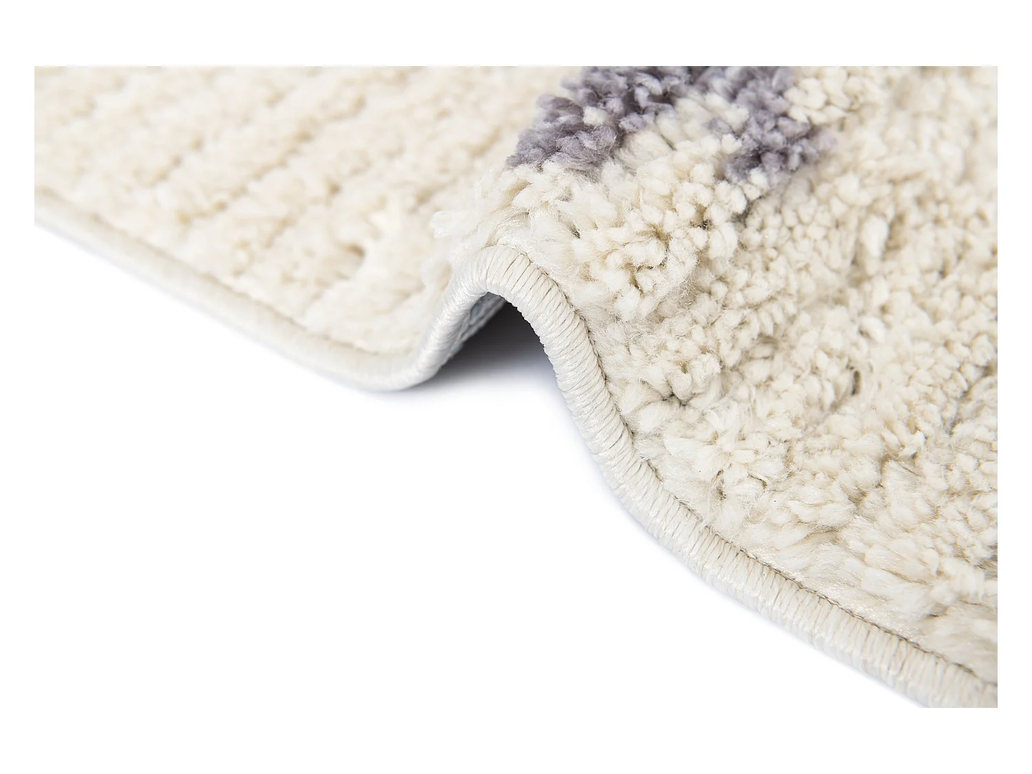 Hoogpolig tapijt 305x80 Beige Frauenfeld Rood