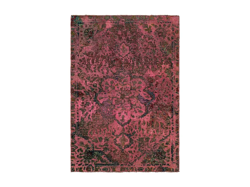 Läufer-Wollteppich 90x140 Rosa Vintage Royal