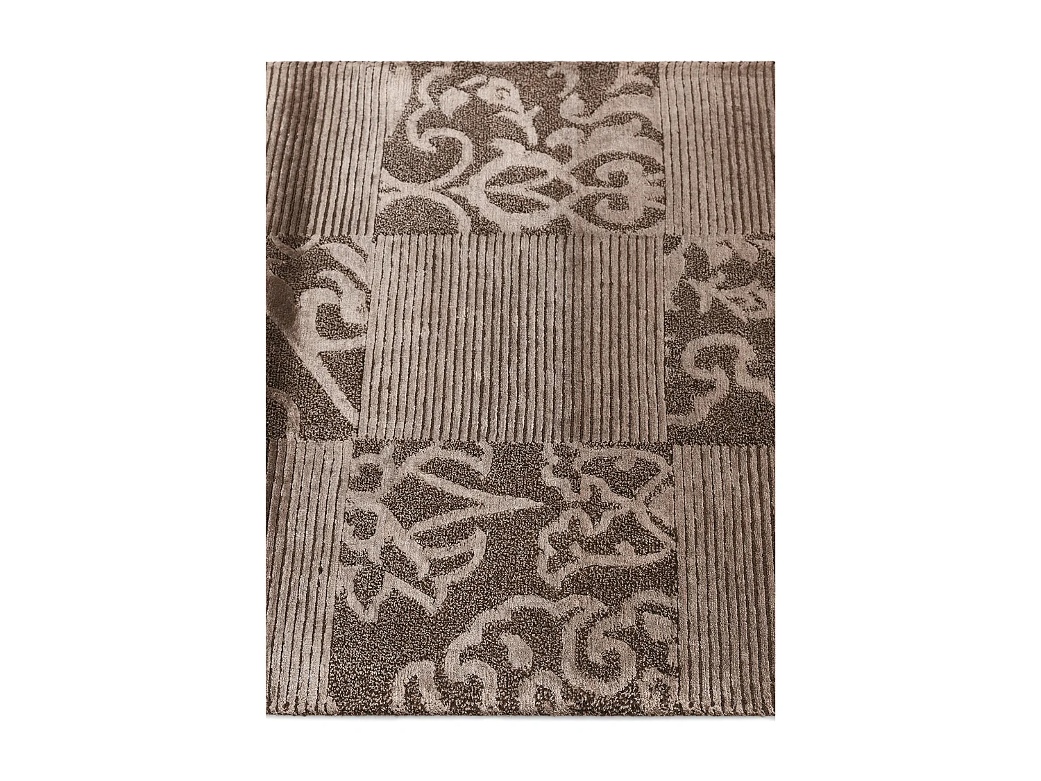 Tapis de couloir en laine 81x211 brun Darya