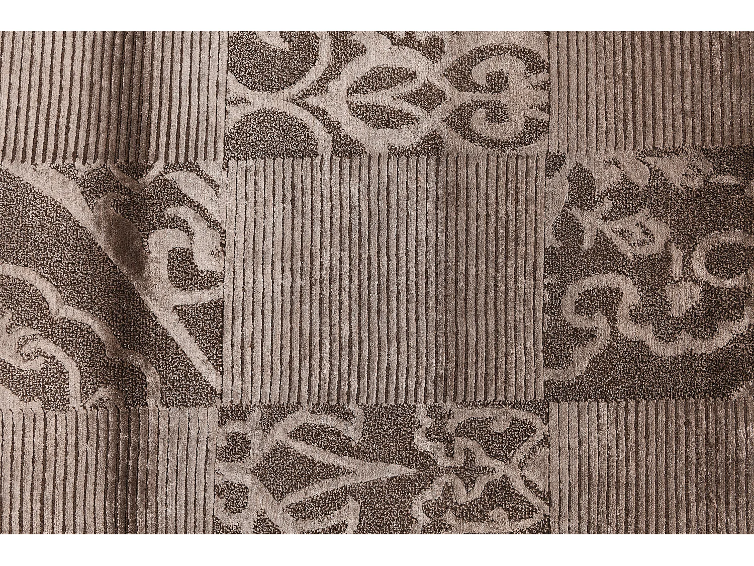 Tapis de couloir en laine 81x211 brun Darya