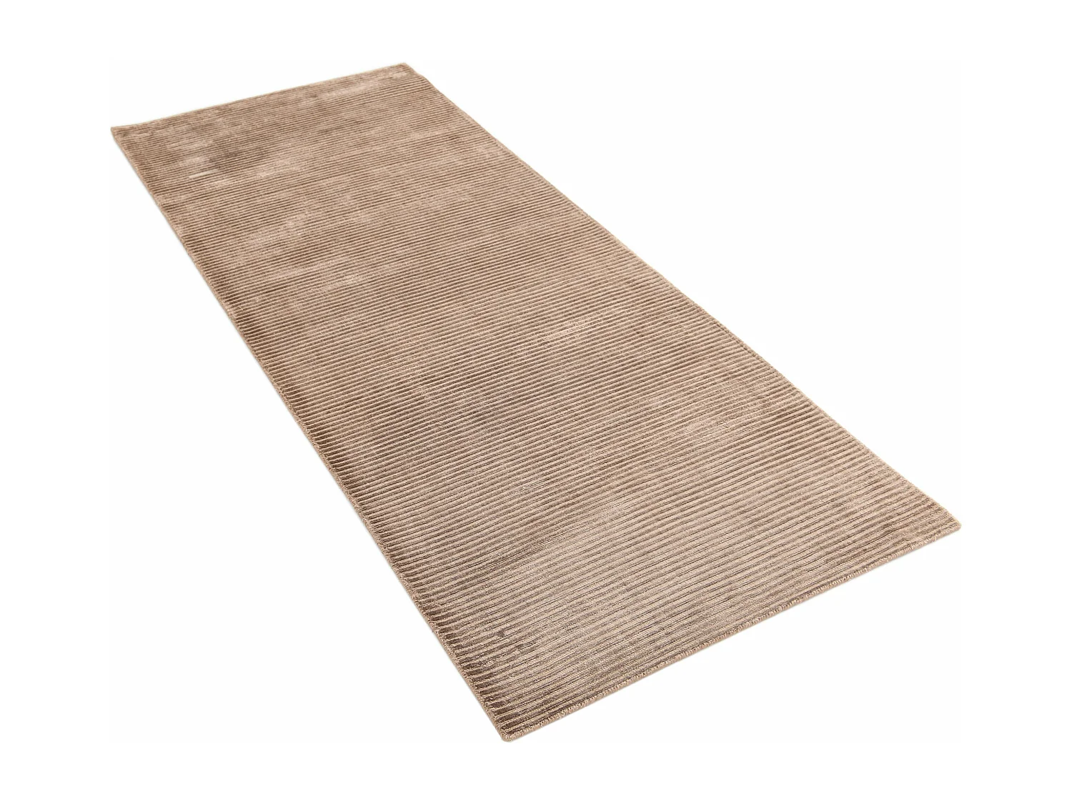 Tapis de couloir en laine 81x203 brun Darya