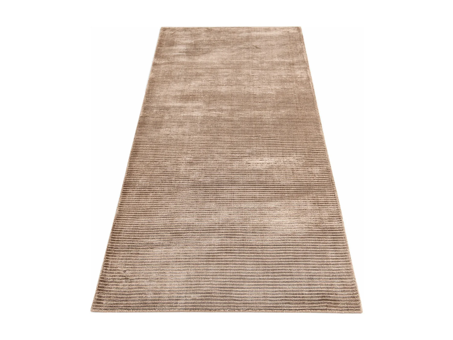 Tapis de couloir en laine 81x203 brun Darya