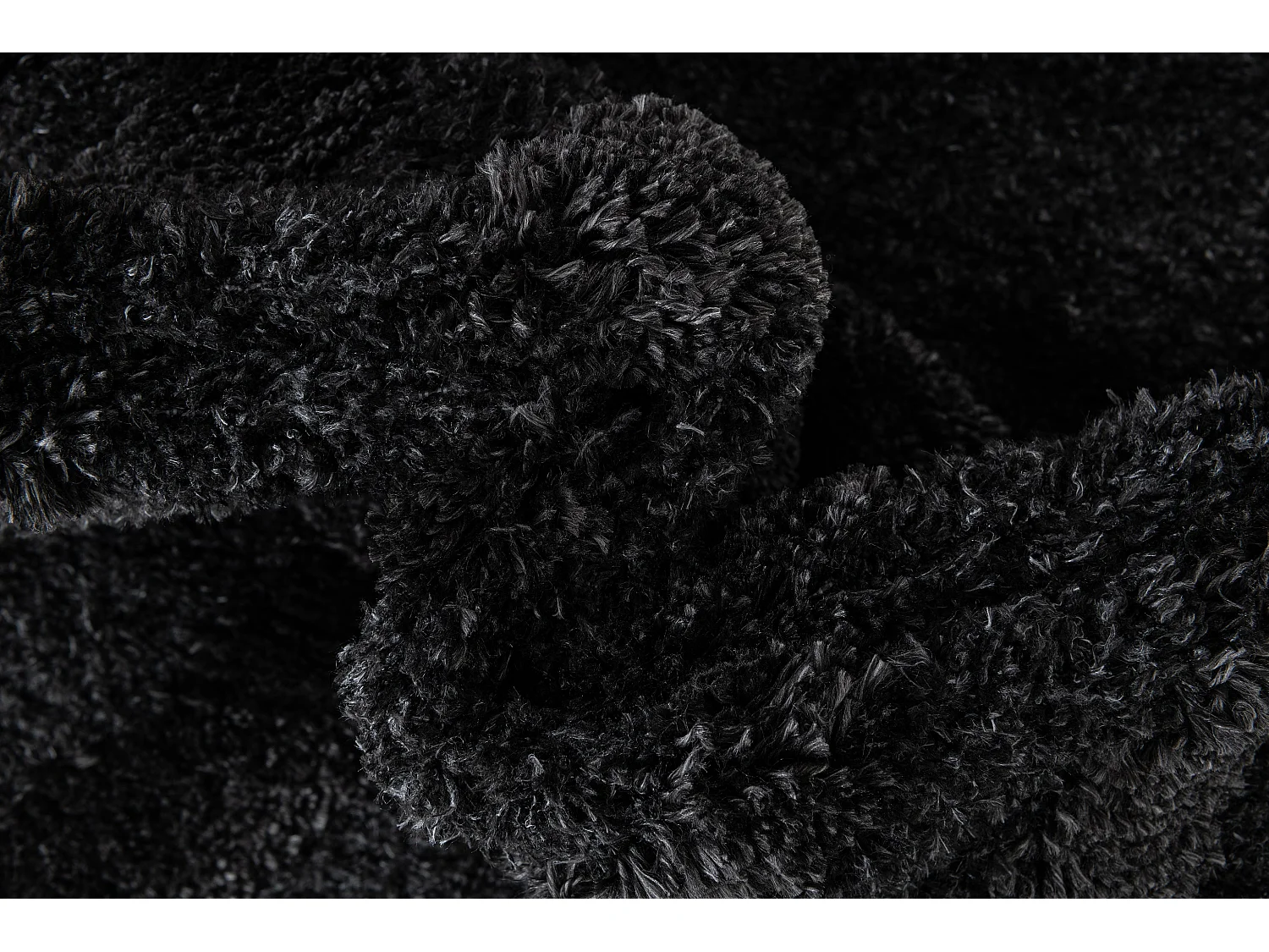 Hochflorteppich 125x185 Schwarz Thun Avis