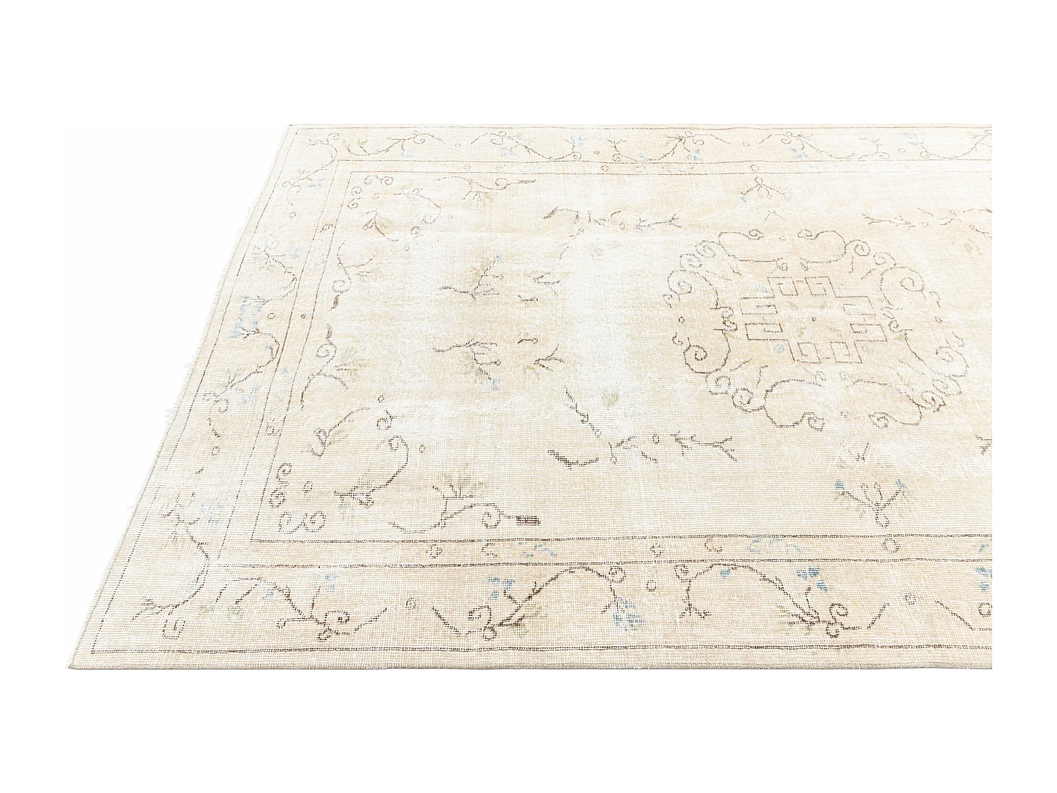 Tapis de laine 165x279 beige Ultra Vintage