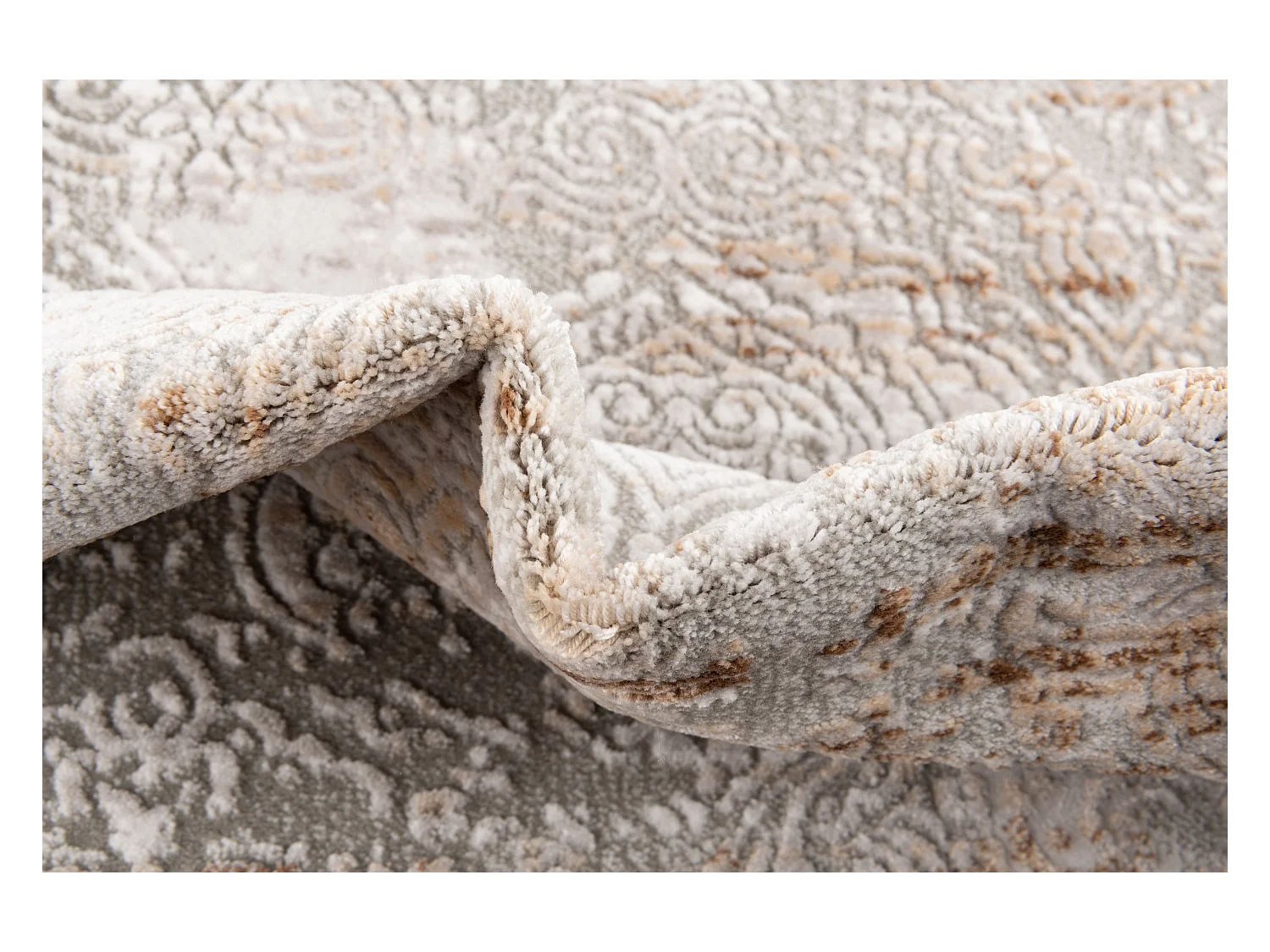 Tapijt 160x160 Grijs Beige Davos Charme