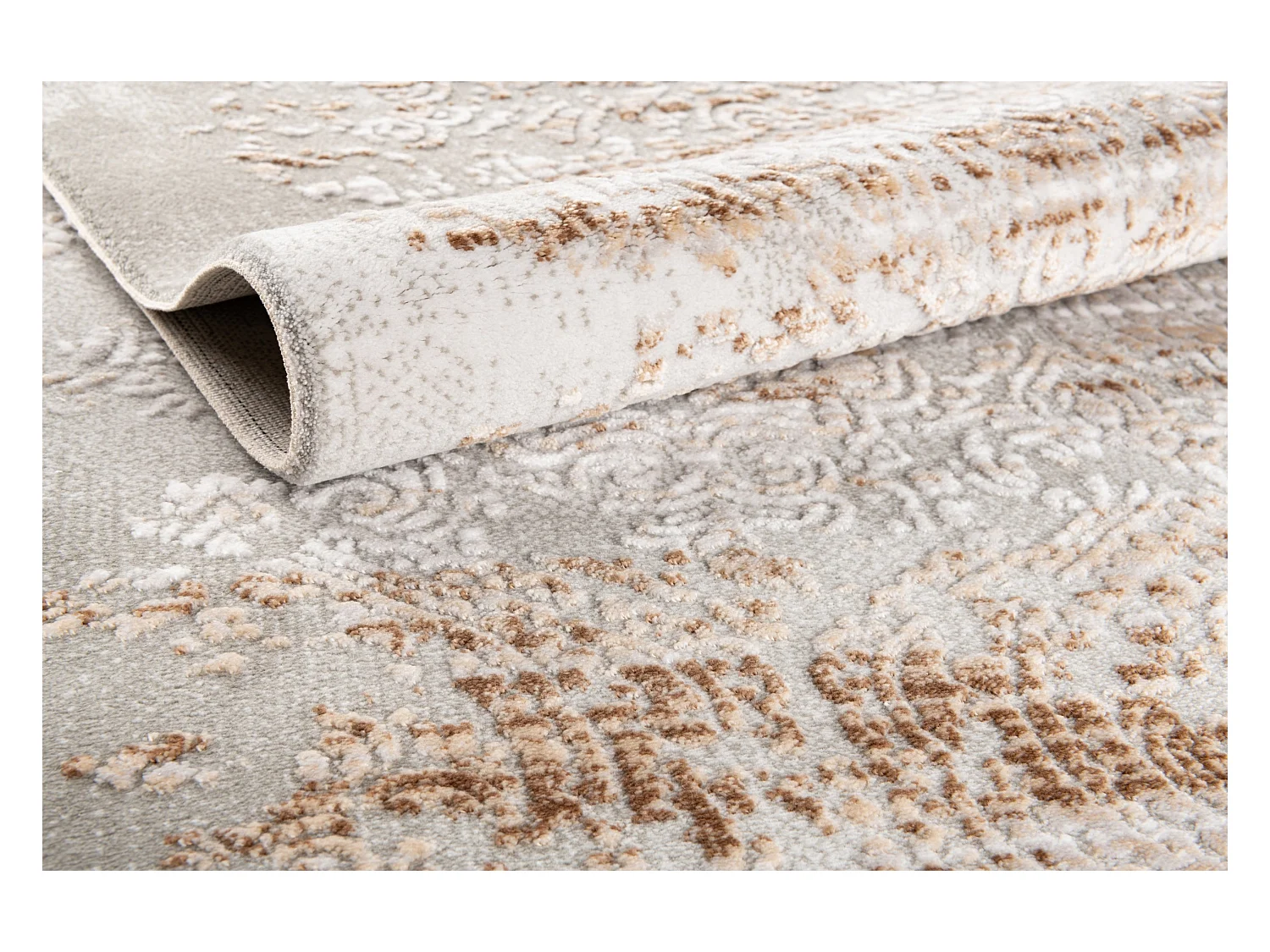 Tapijt 160x160 Grijs Beige Davos Charme