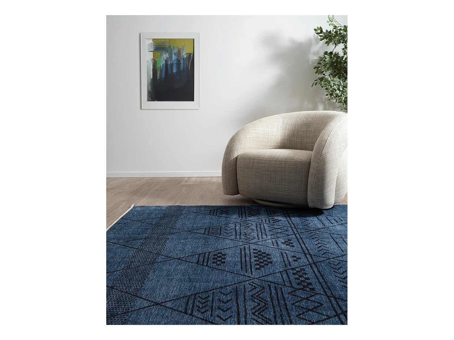 Tapis 160x245 Bleu Kriens Maya