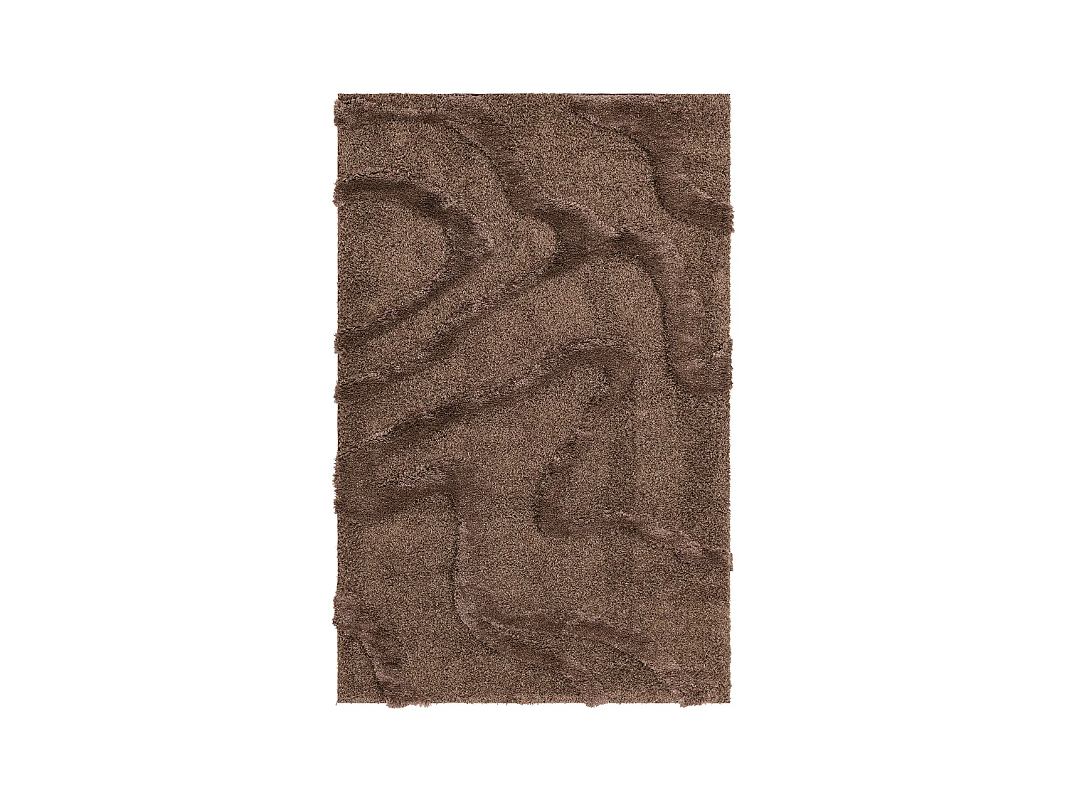 Hoogpolig tapijt 245x160 Donkerbruin Thun Arbor