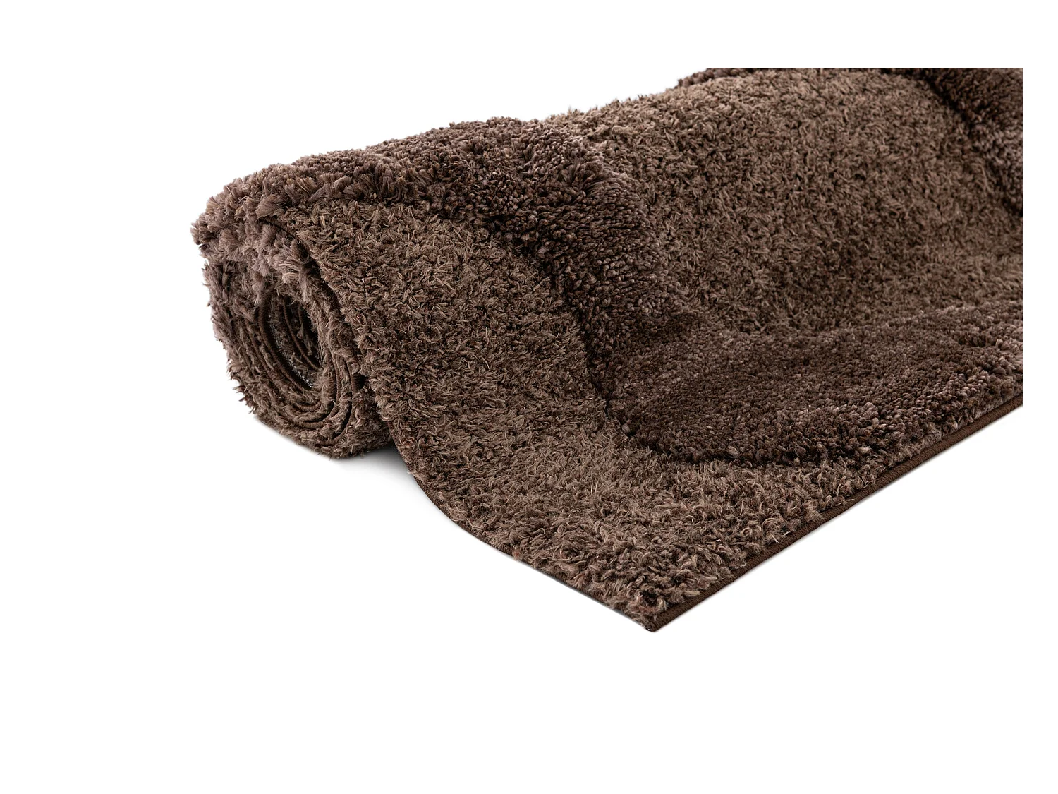 Hoogpolig tapijt 245x160 Donkerbruin Thun Arbor