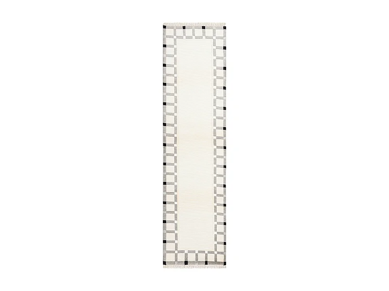 Tapis de couloir en laine 79x300 beige Darya