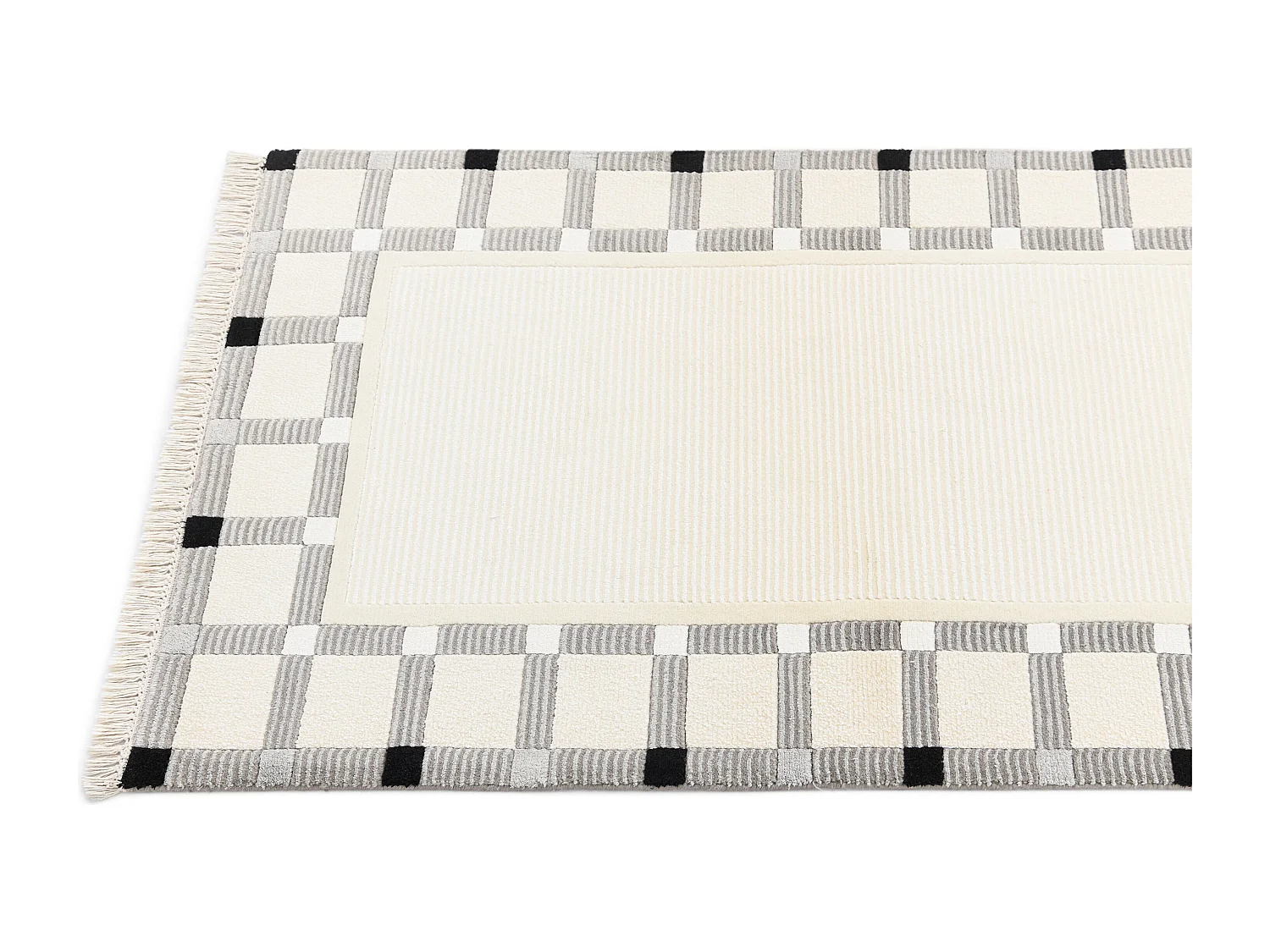 Läufer-Wollteppich 79x300 Beige Darya