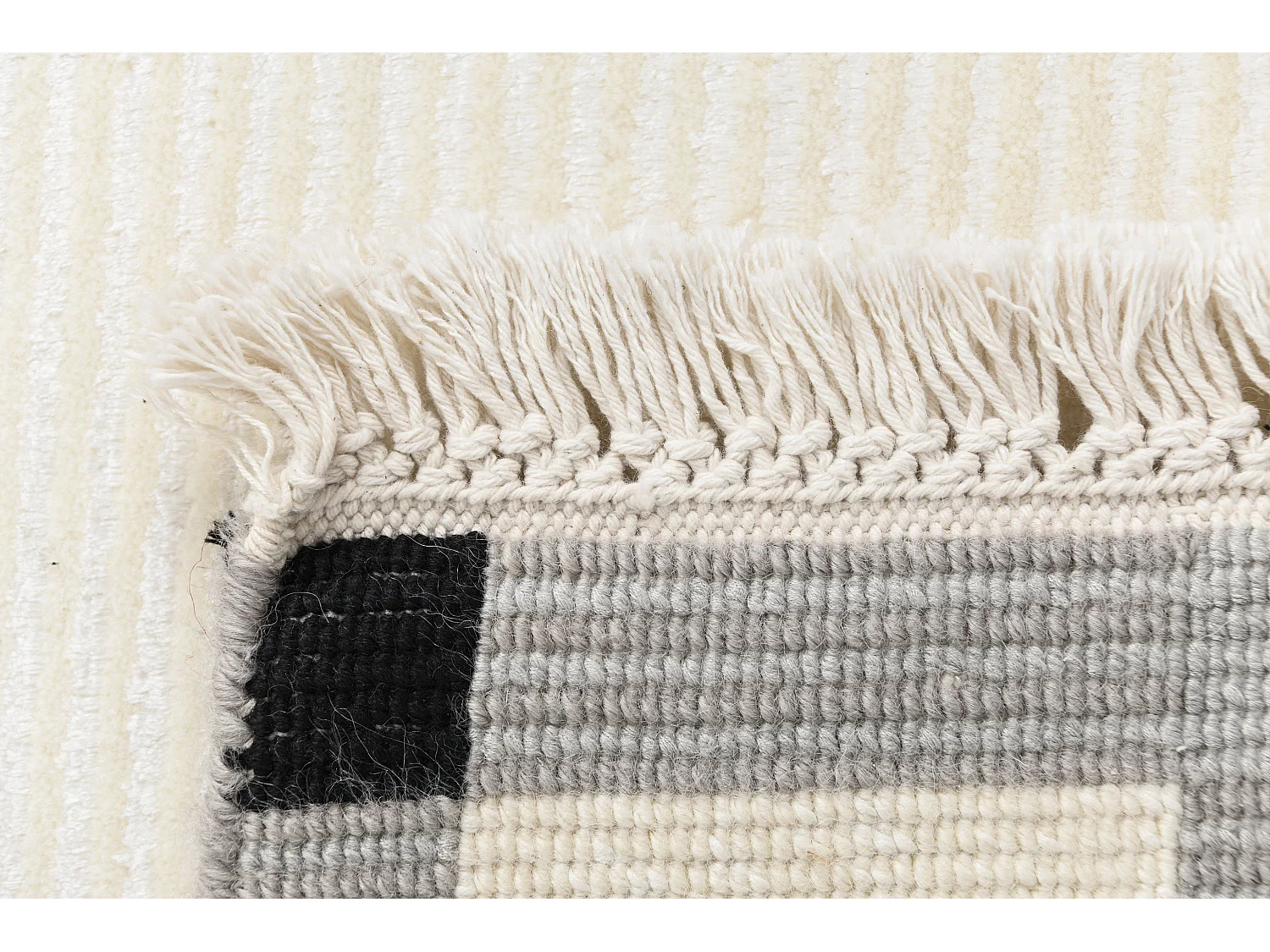 Läufer-Wollteppich 79x300 Beige Darya