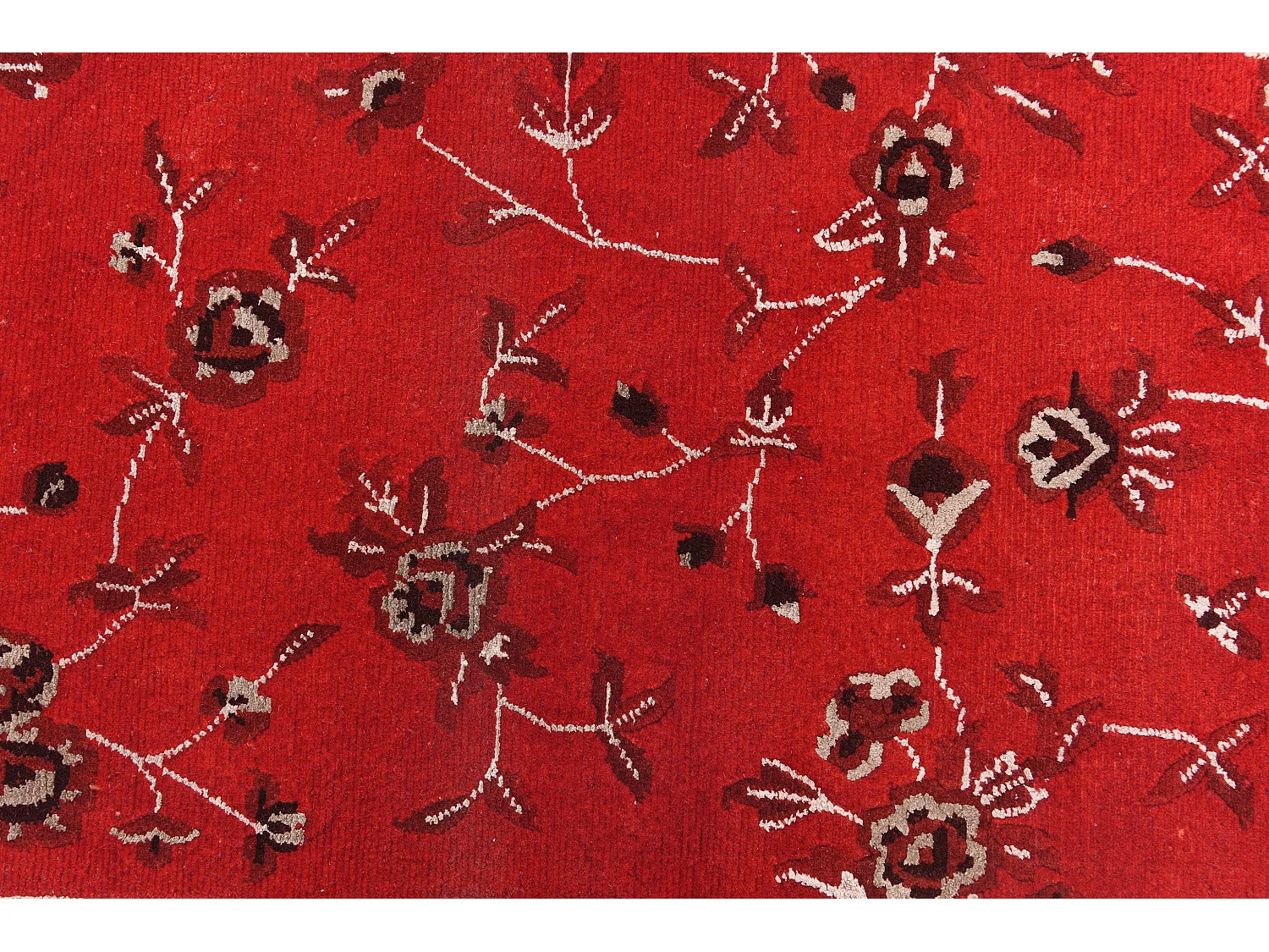 Läufer-Wollteppich 81x287 Rot Darya