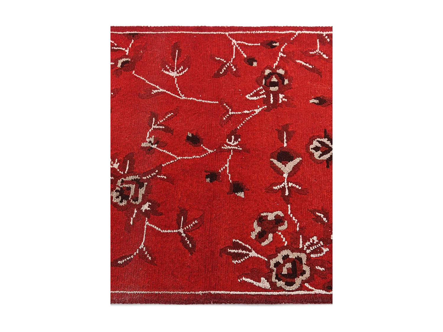 Tapis de couloir en laine 81x287 rouge Darya
