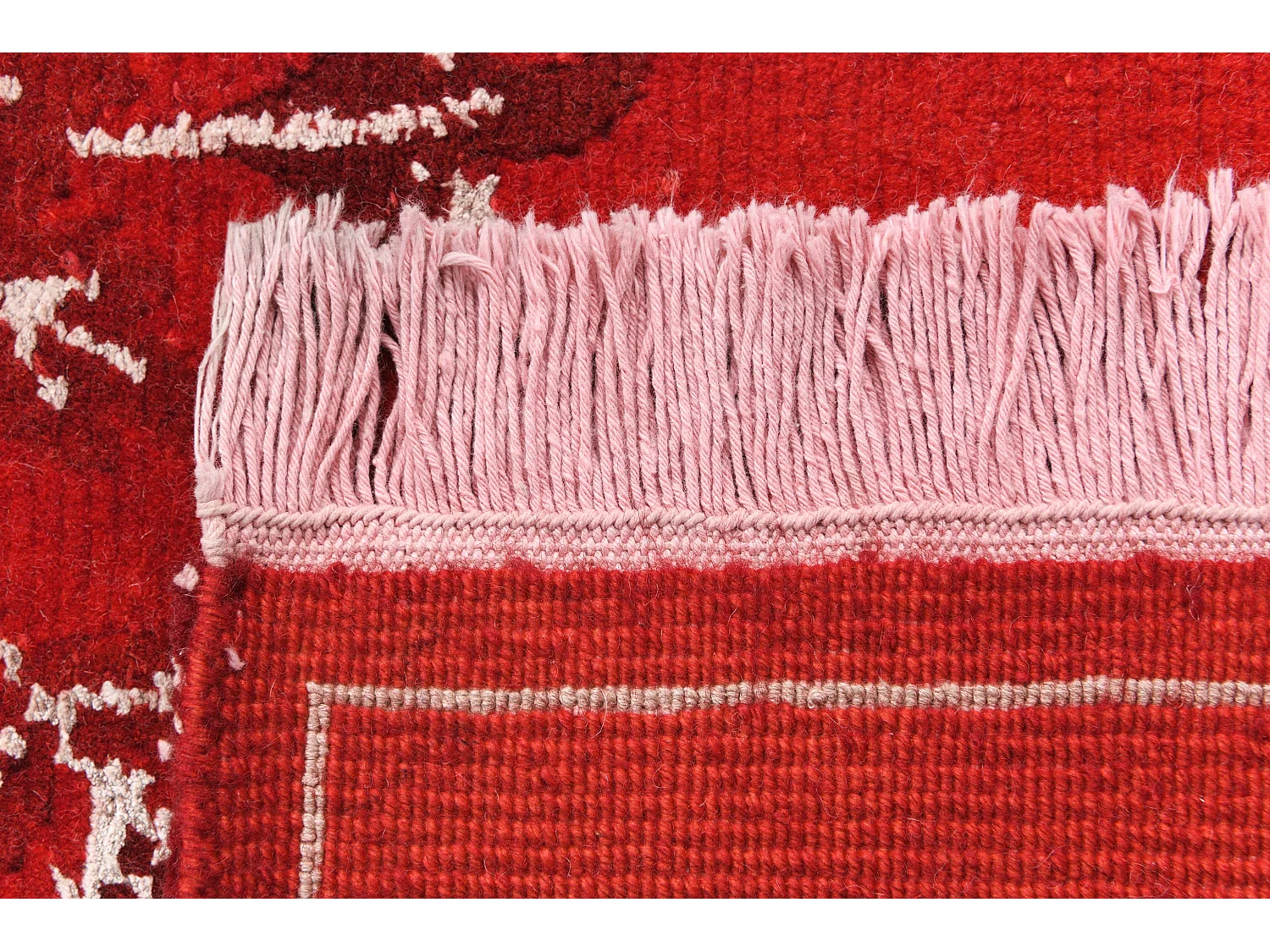 Tapis de couloir en laine 81x287 rouge Darya