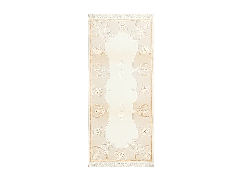 Läufer-Wollteppich 84x196 Beige Darya