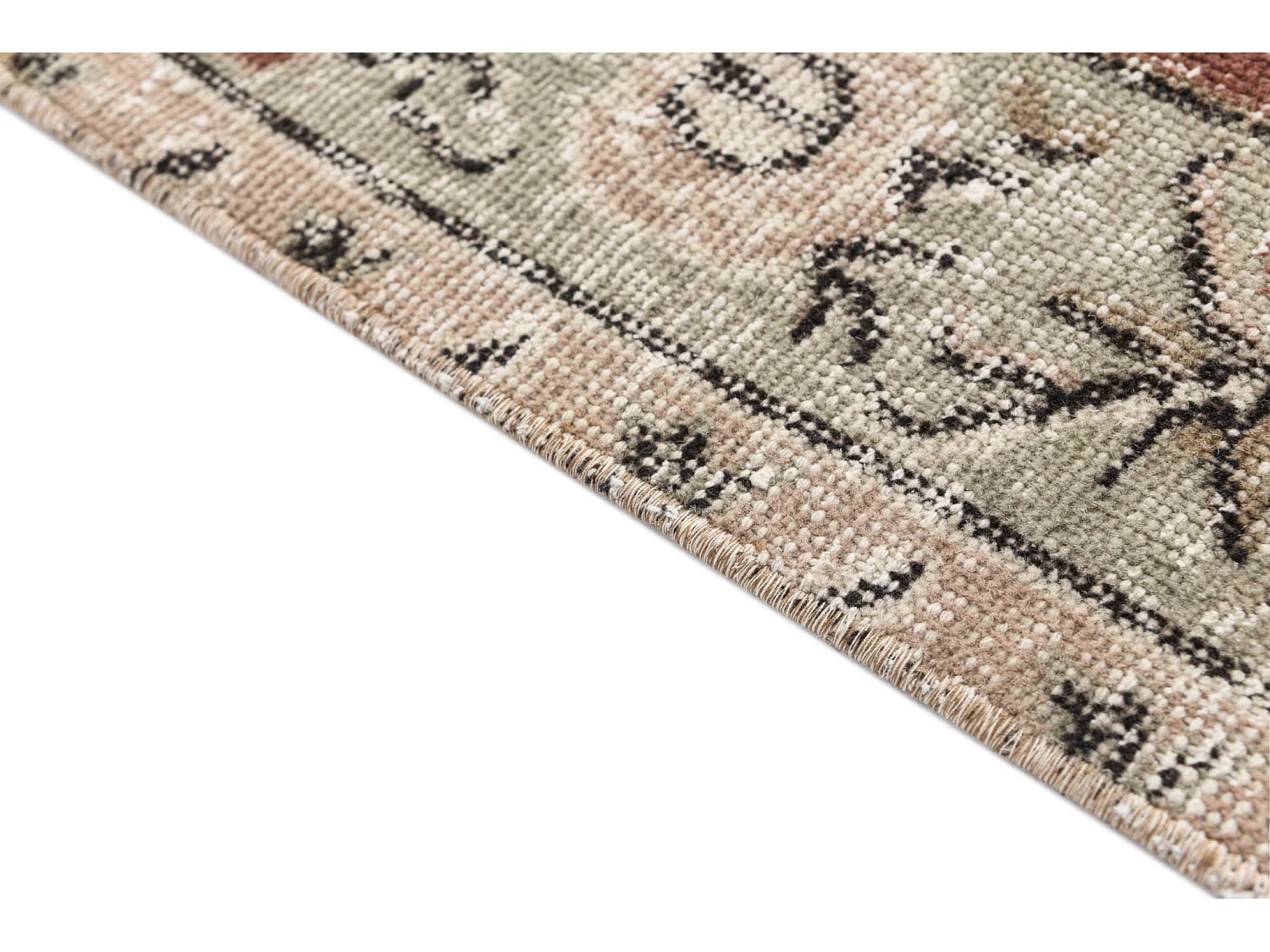 Tapis de laine 152x295 vert Ultra Vintage