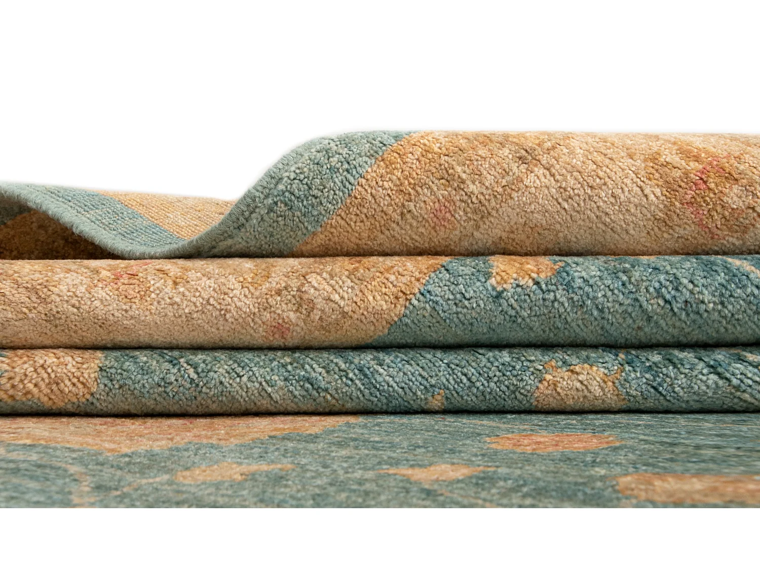 Tapis de laine 255x298 Bleu Kaizar