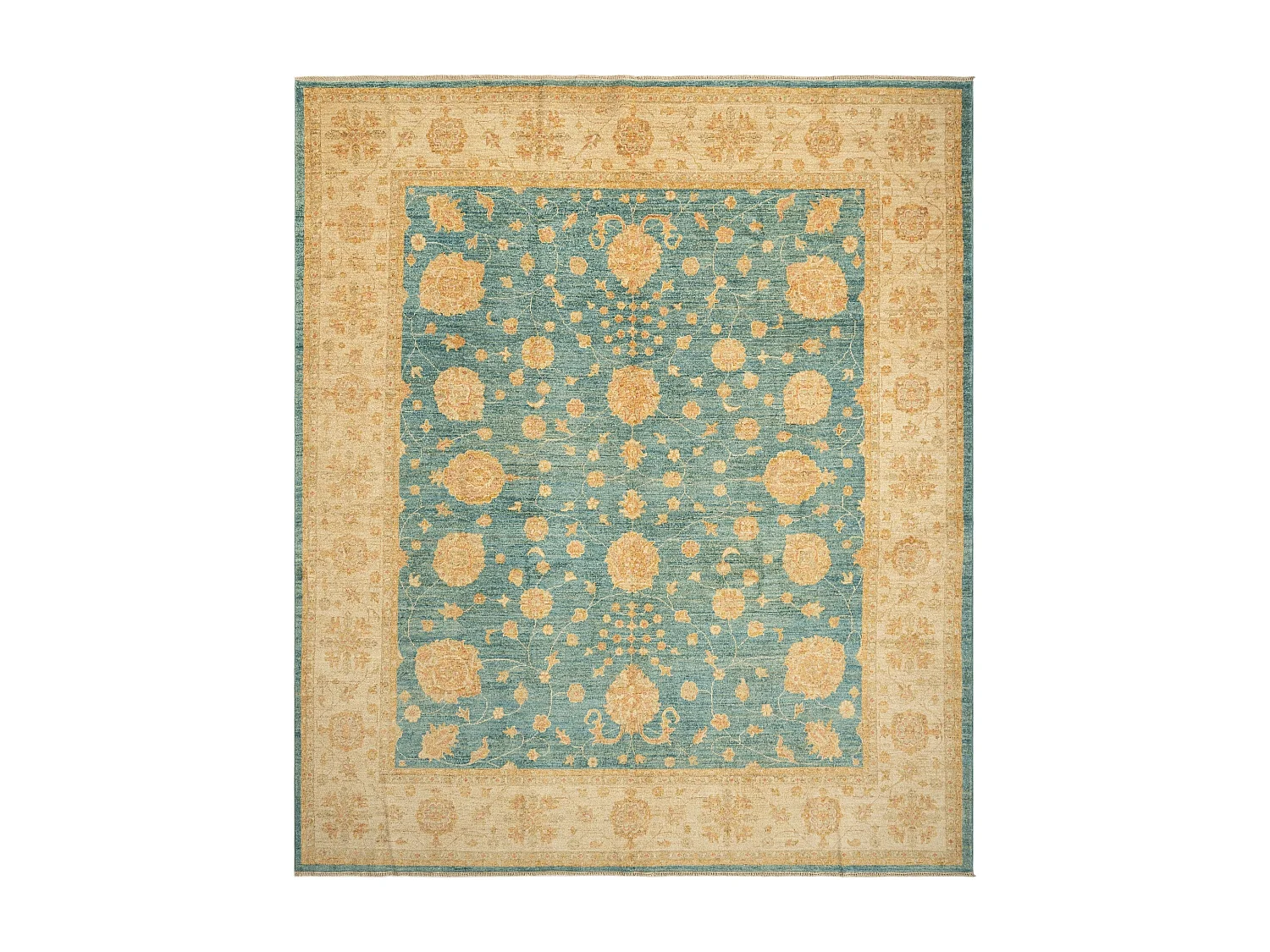 Tapis de laine 255x298 Bleu Kaizar