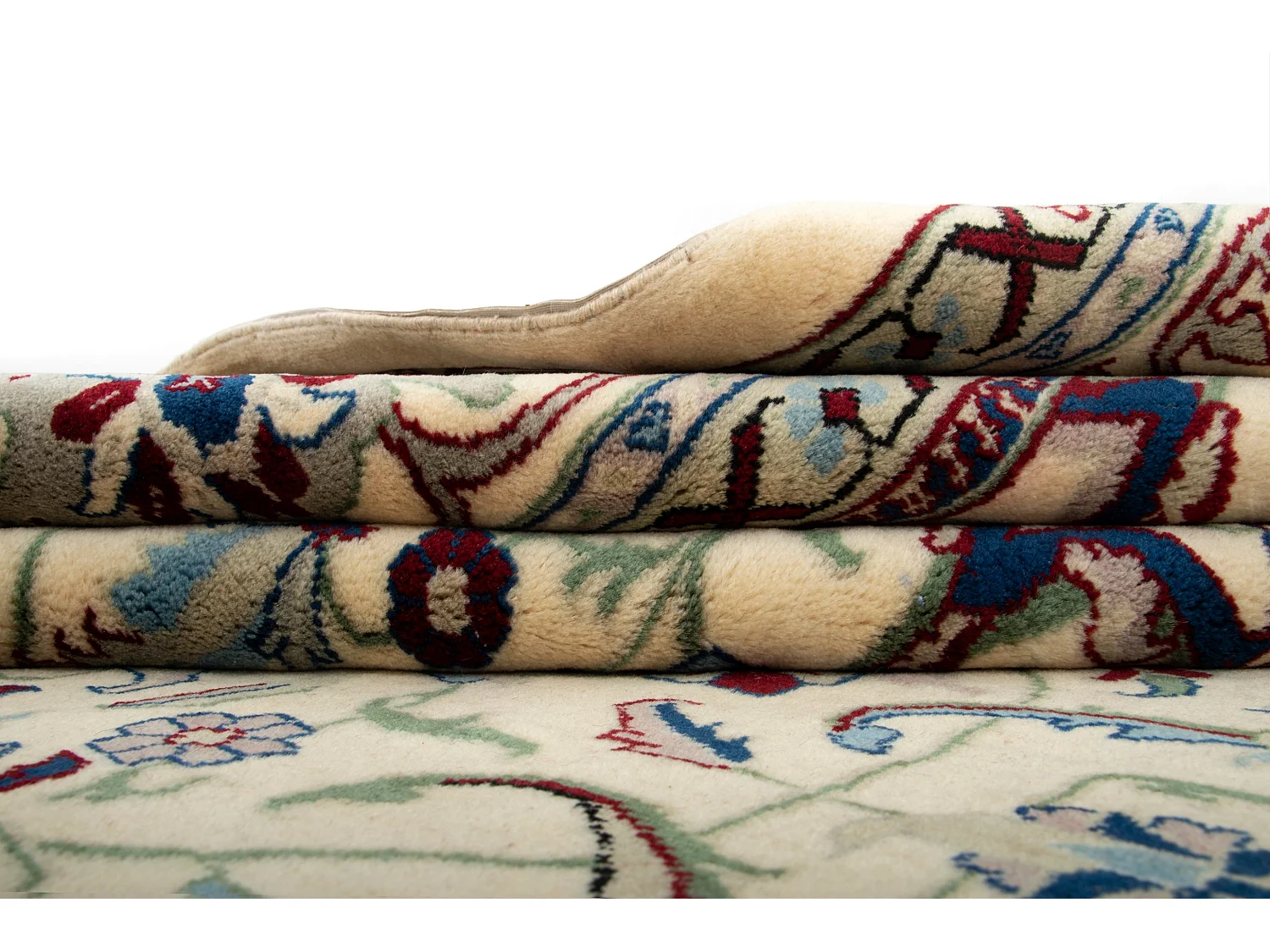 Wollteppich 246x325 Beige Tabriz