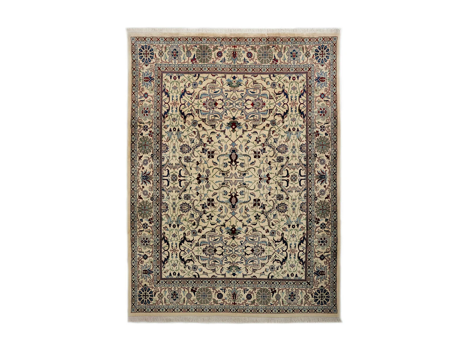 Wollteppich 246x325 Beige Tabriz
